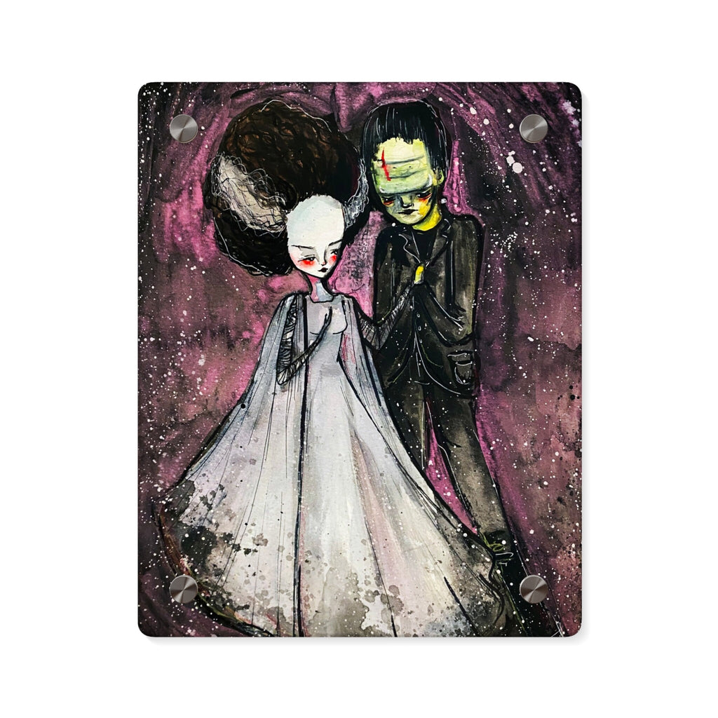 The Monster and His Bride Acrylic Wall Art Panel · Acrylic Print