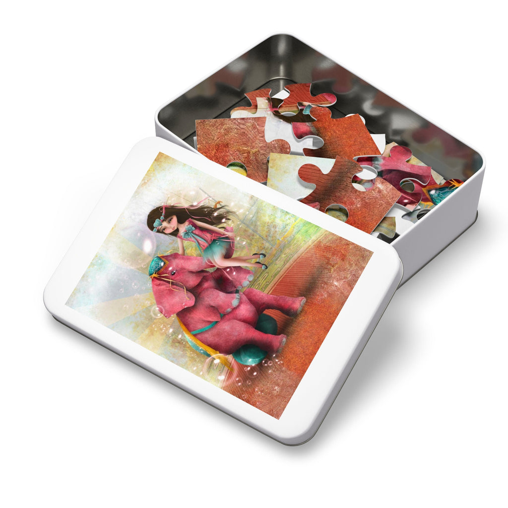 Chelsea and Beatriz the Pink Elephant · Jigsaw Puzzle
