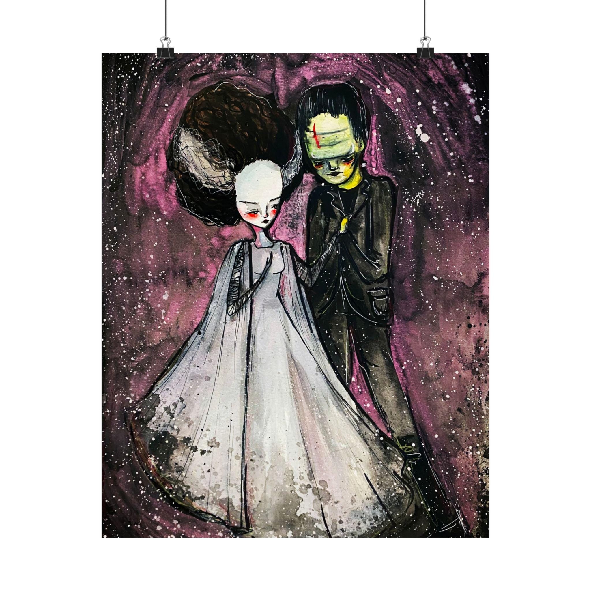 The Monster and his Bride · Poster Print