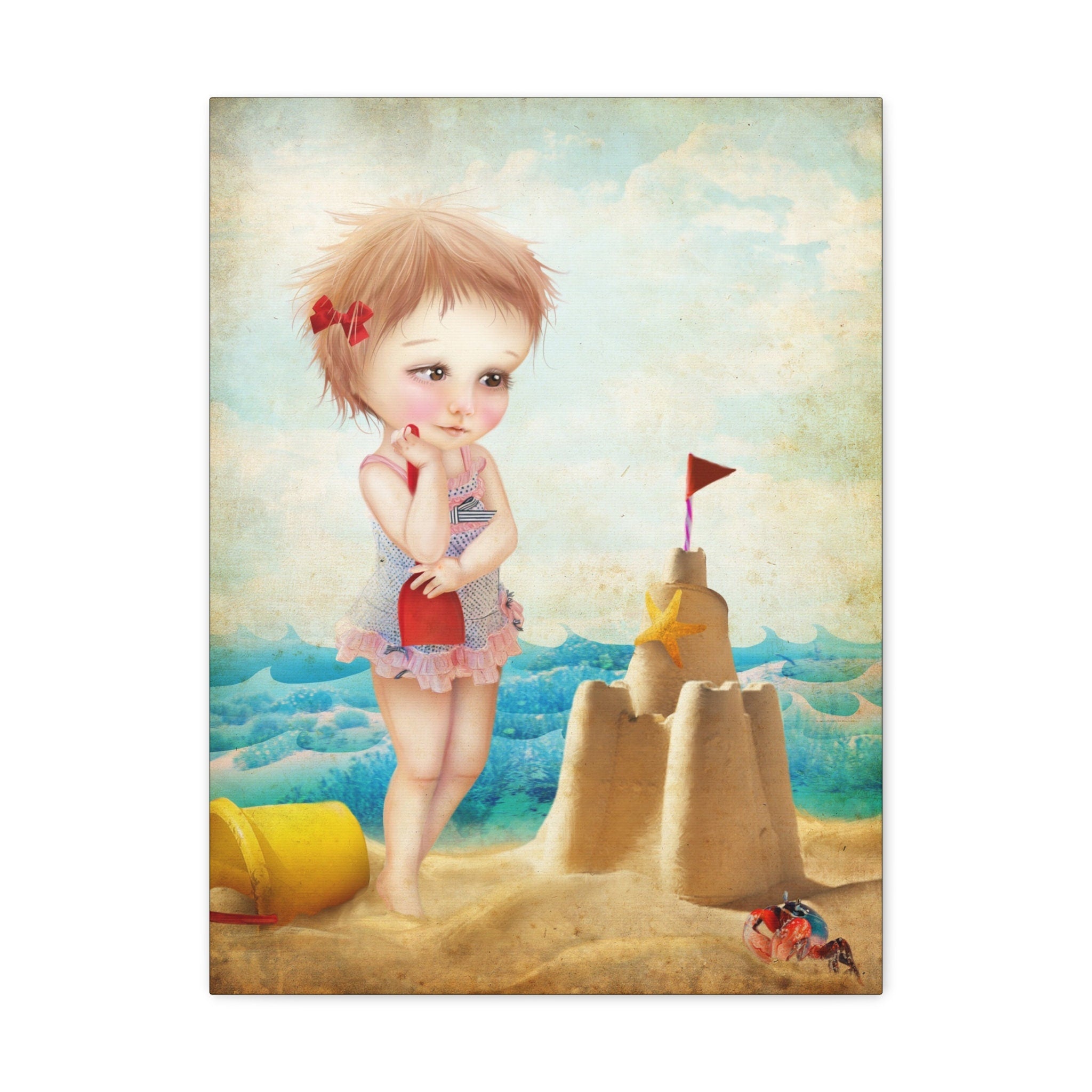 Samantha at the Shore · Canvas Print
