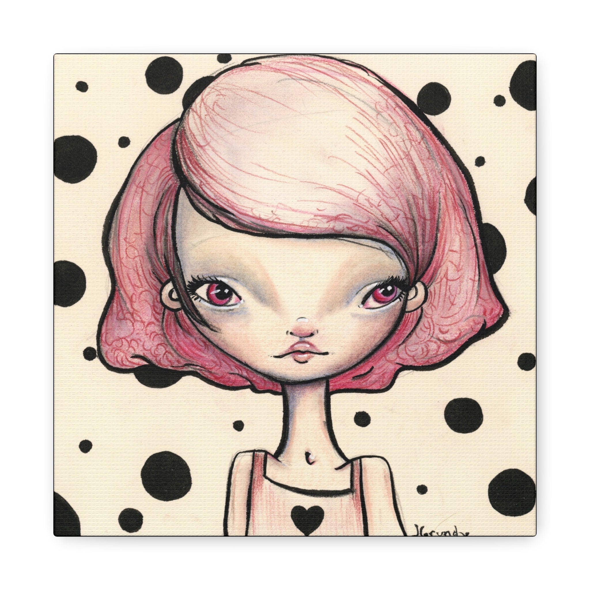 Pink Girl · Canvas Print