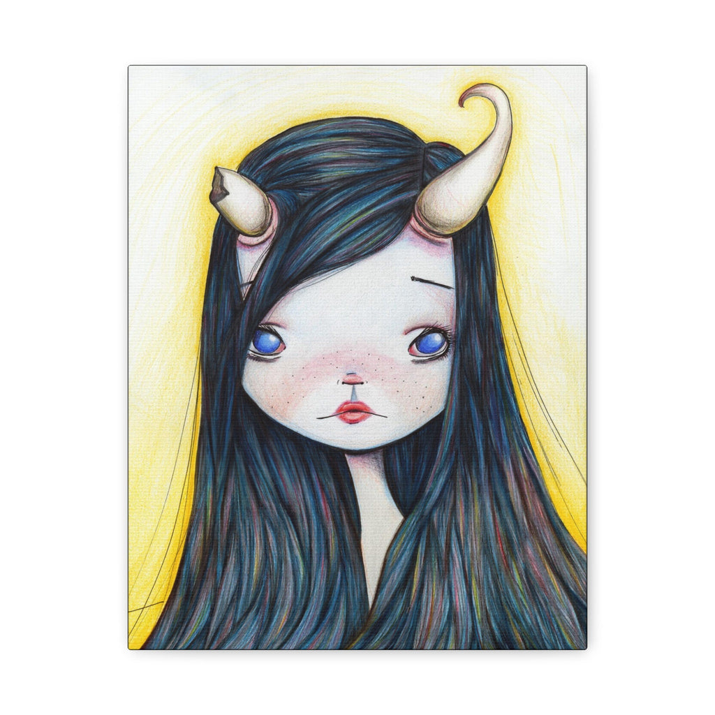 Lonely Girl · Canvas Print
