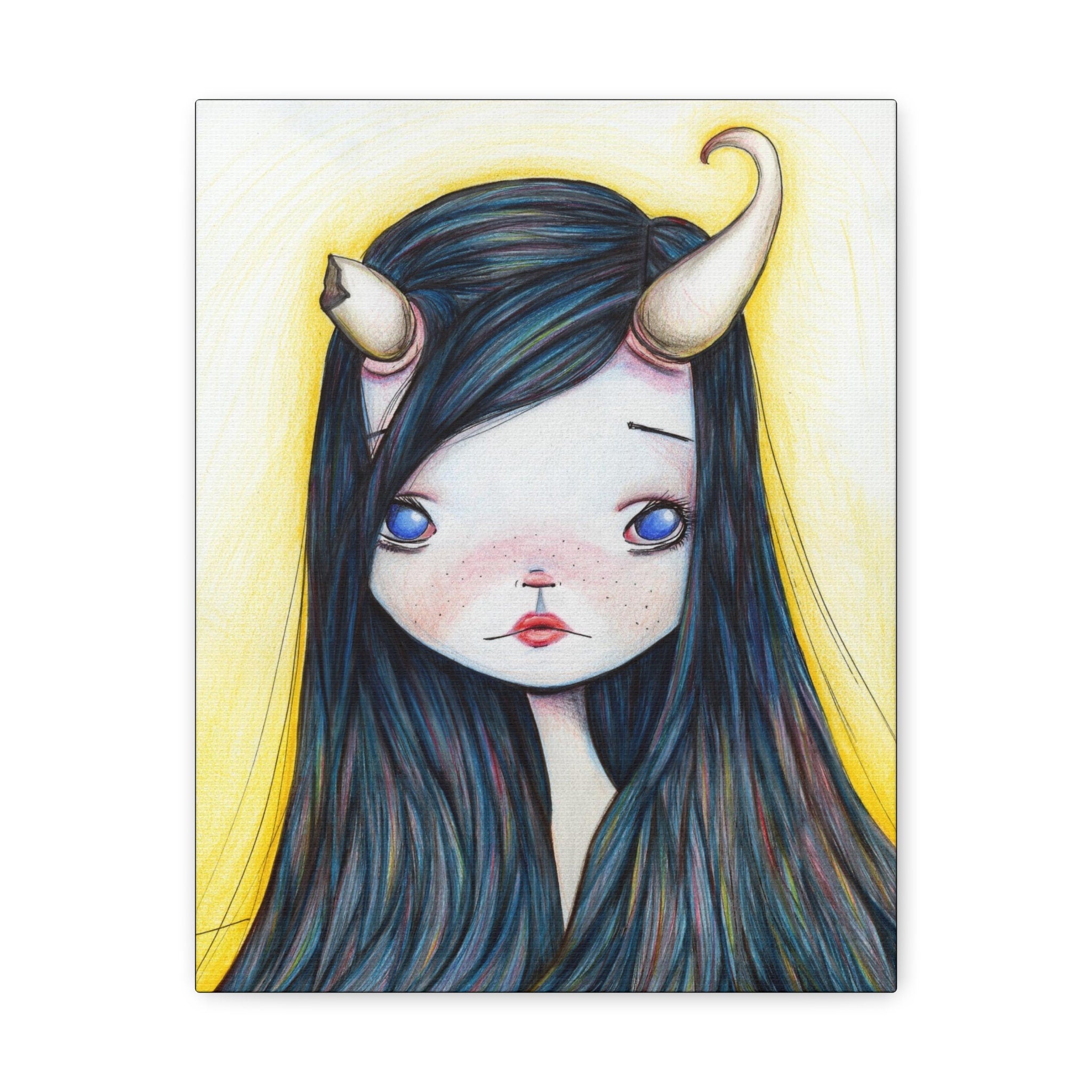 Lonely Girl · Canvas Print