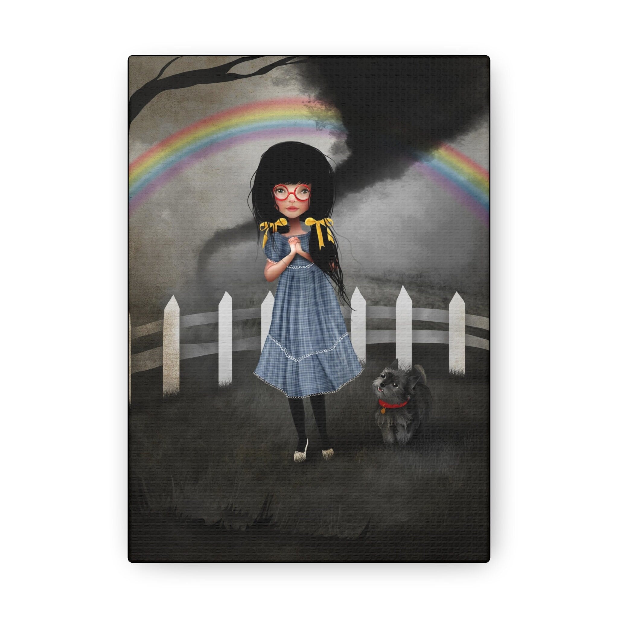 Dorothy and Toto of Kansas · Canvas Print