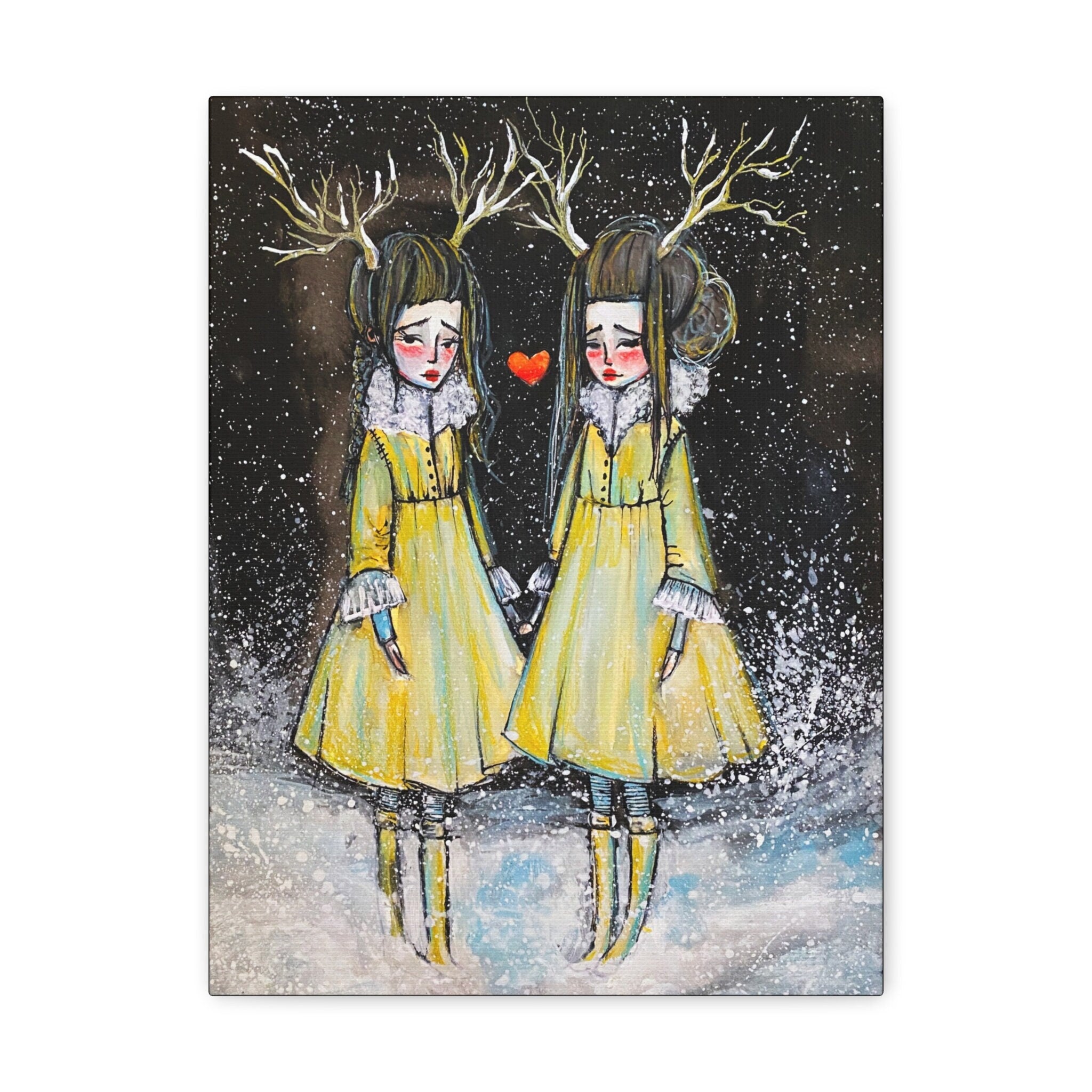 Winter Sisters · Canvas Print