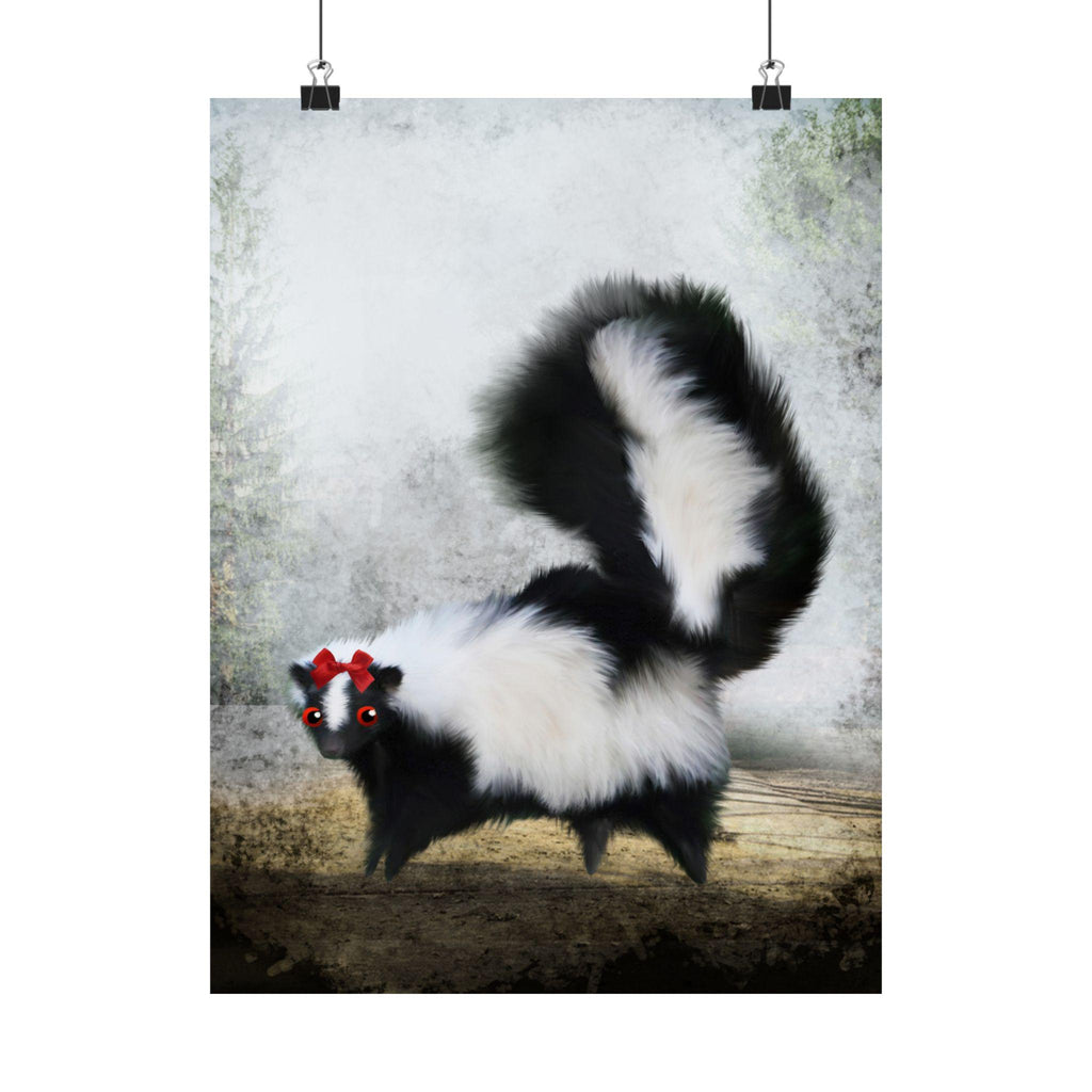 Ms. Skunk on her Own · Poster Print