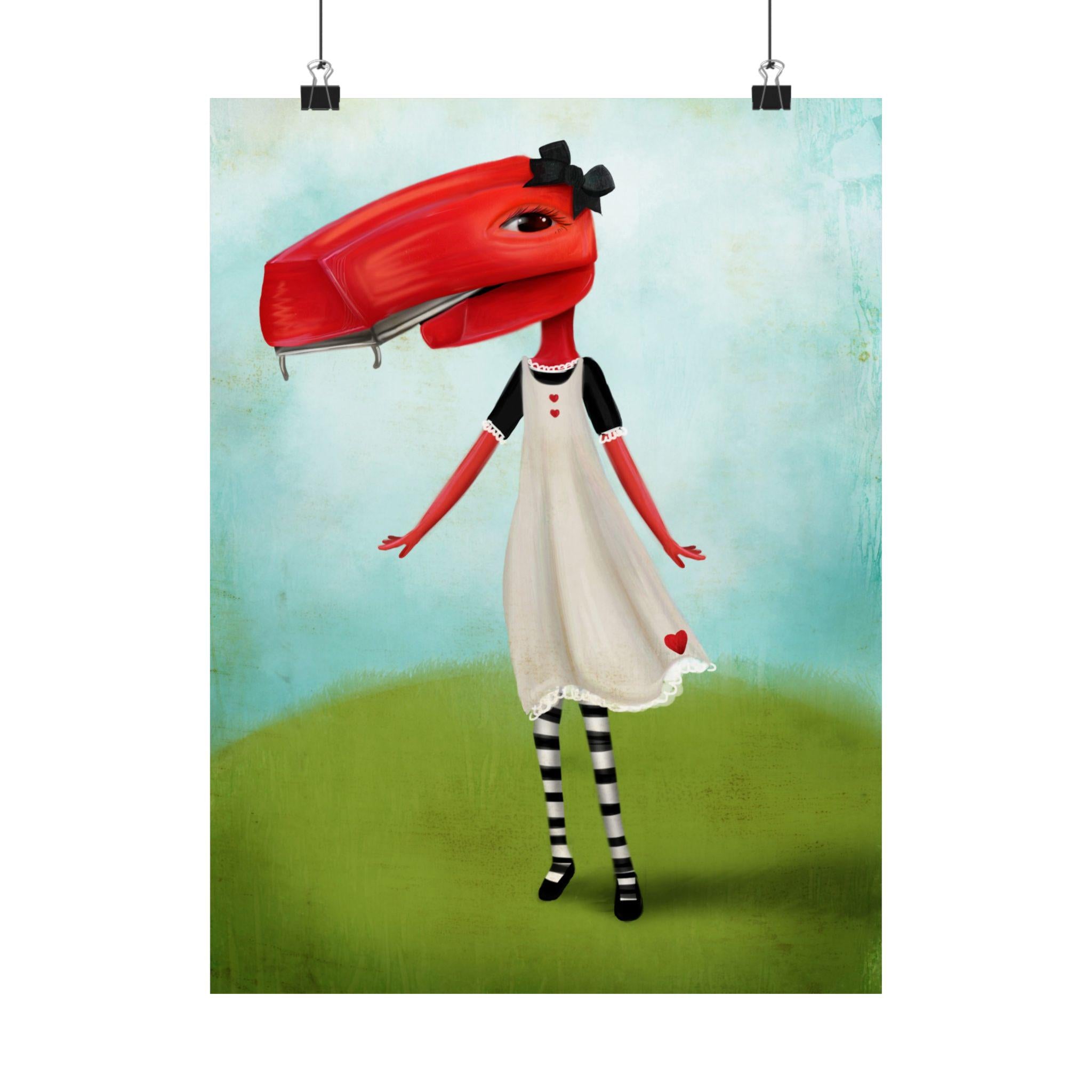 Staplegator Girl · Poster Print
