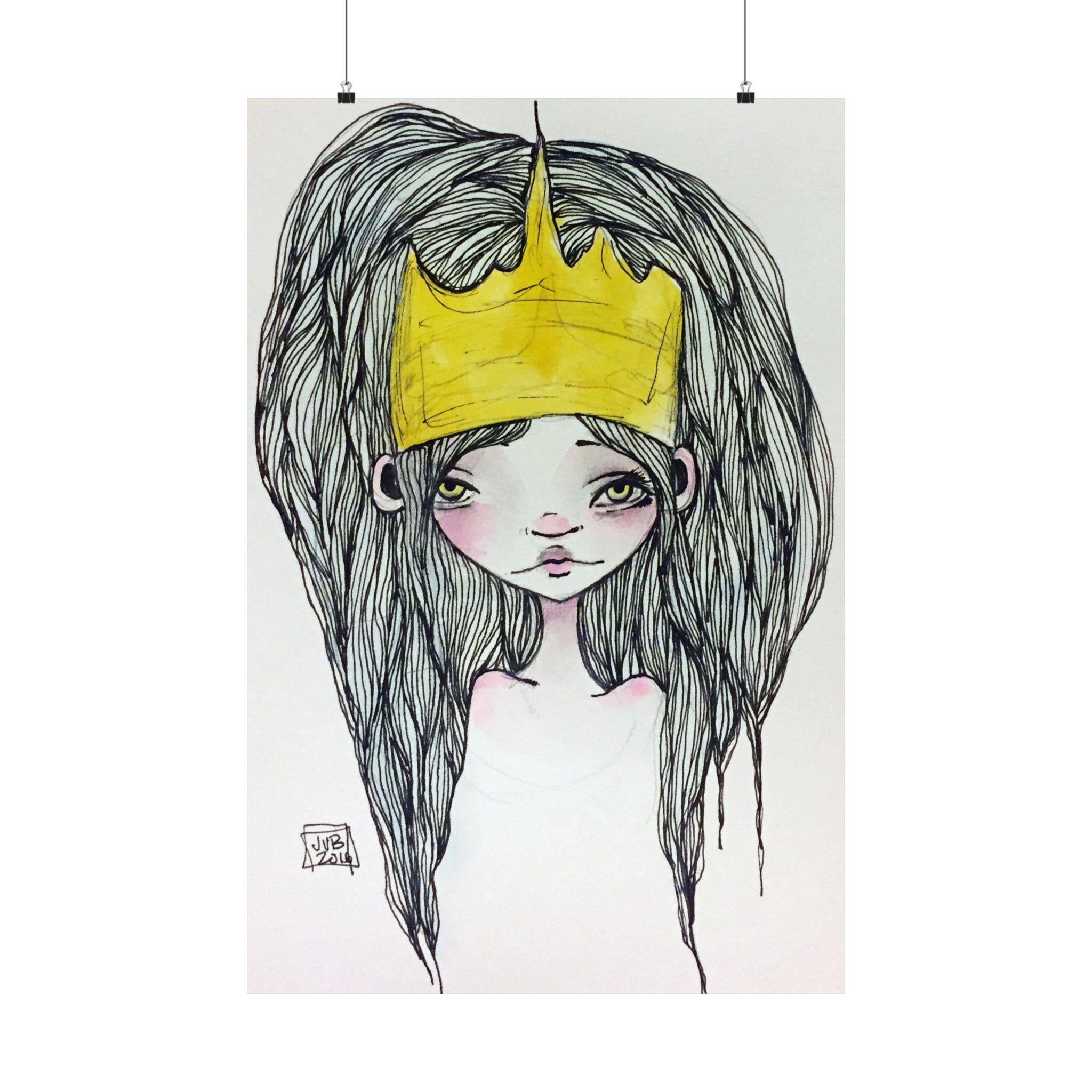 Crowned Princess · Poster Print