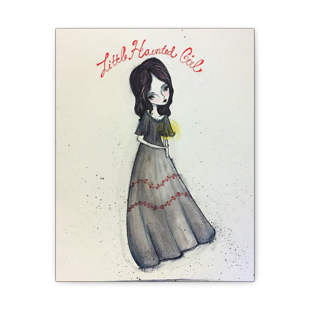 Little Haunted Girl · Canvas Print