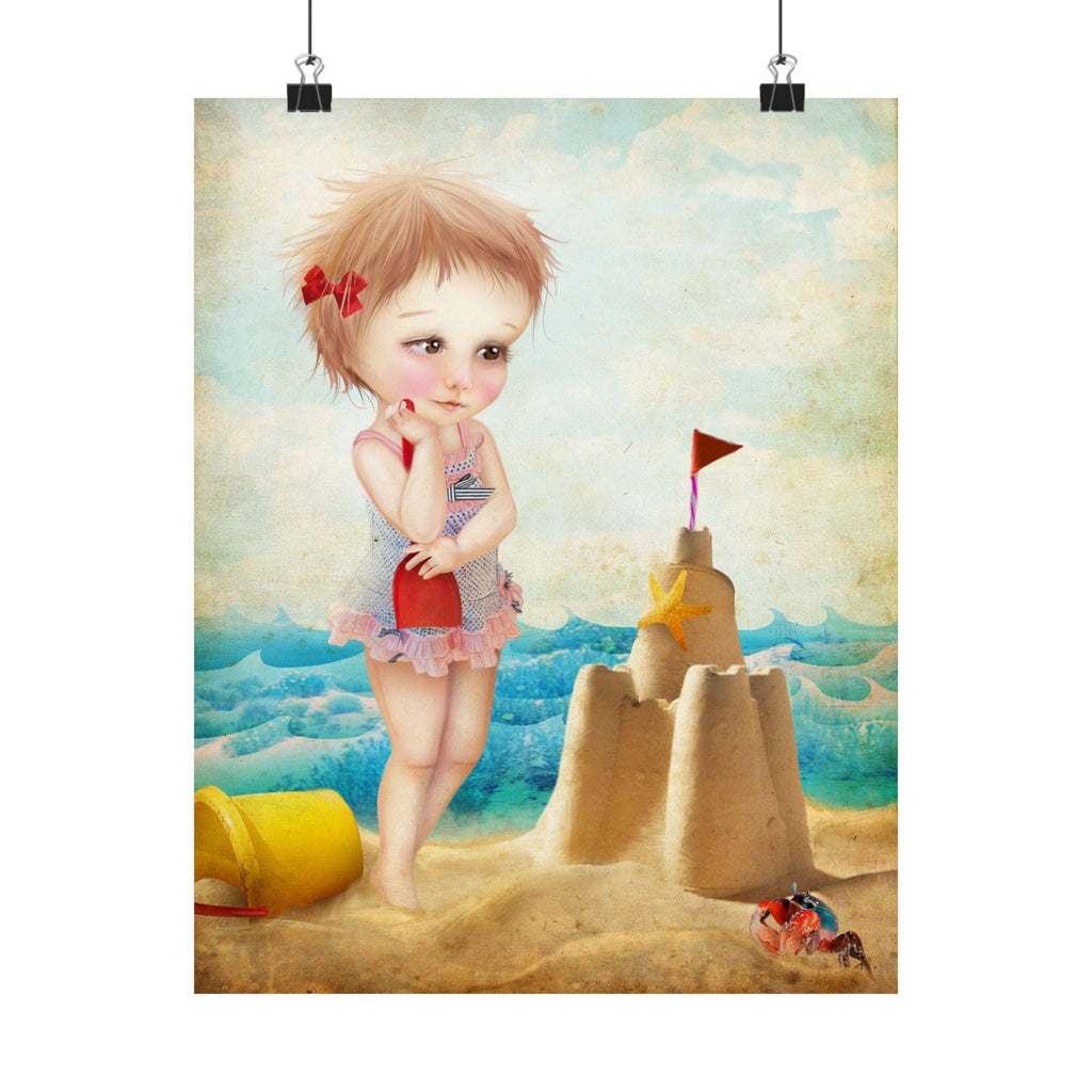 Samantha at the Shore · Poster Print