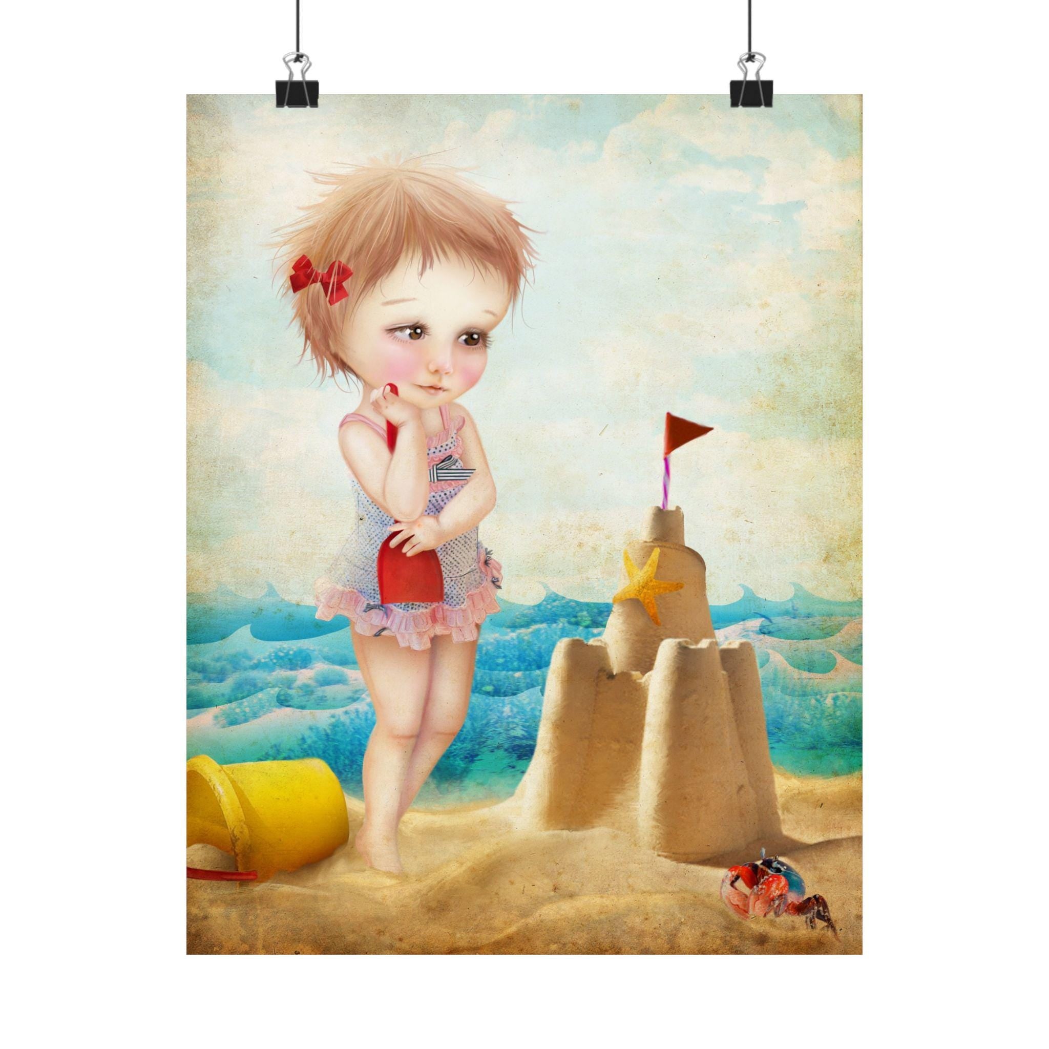 Samantha at the Shore · Poster Print