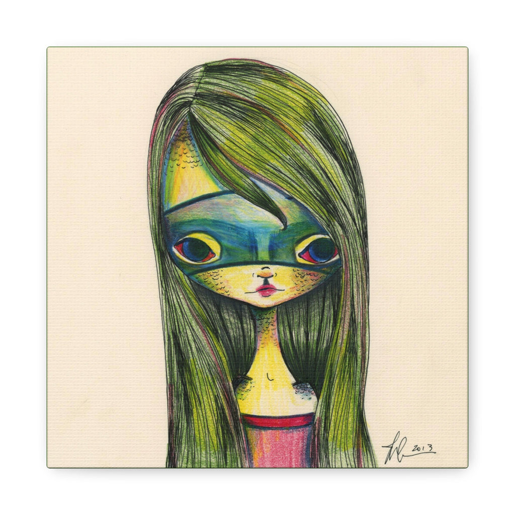 Green Girl · Canvas Print