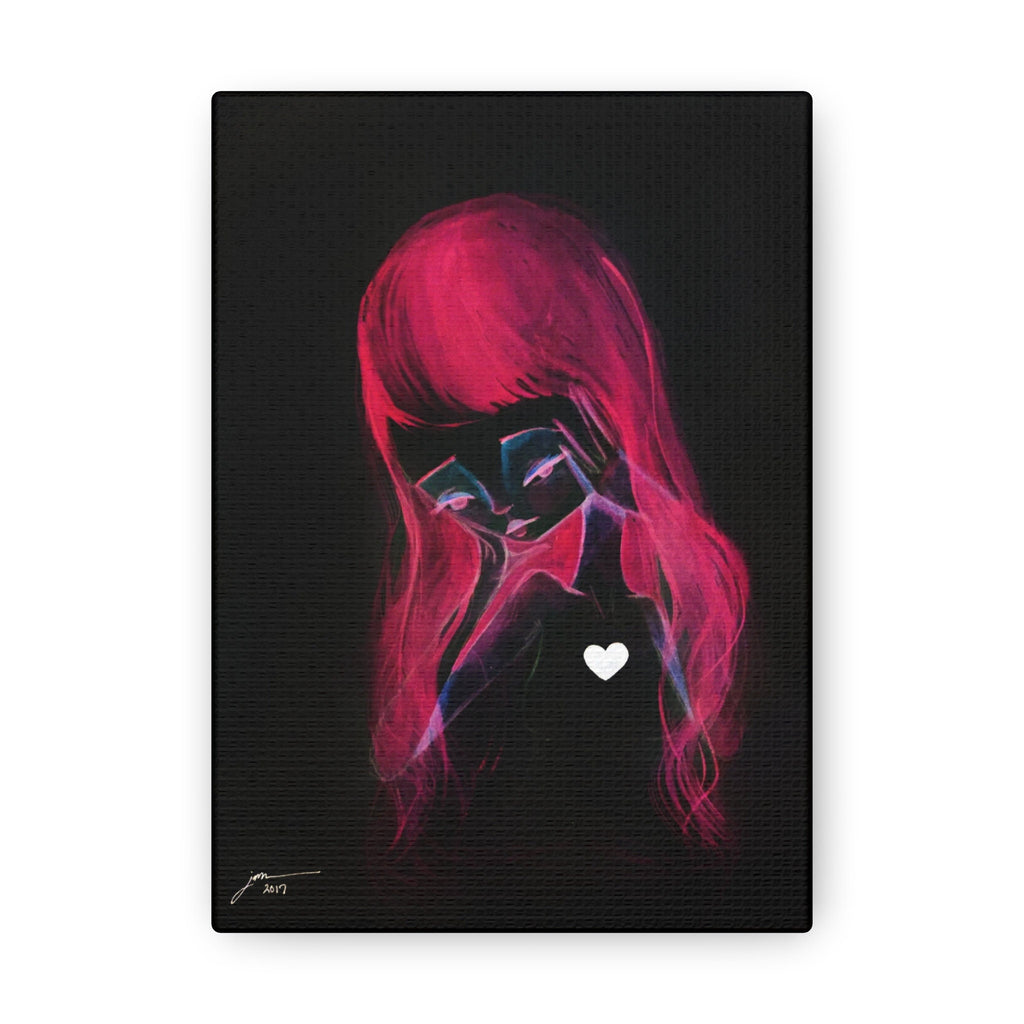 Girl Inverted · Canvas Print