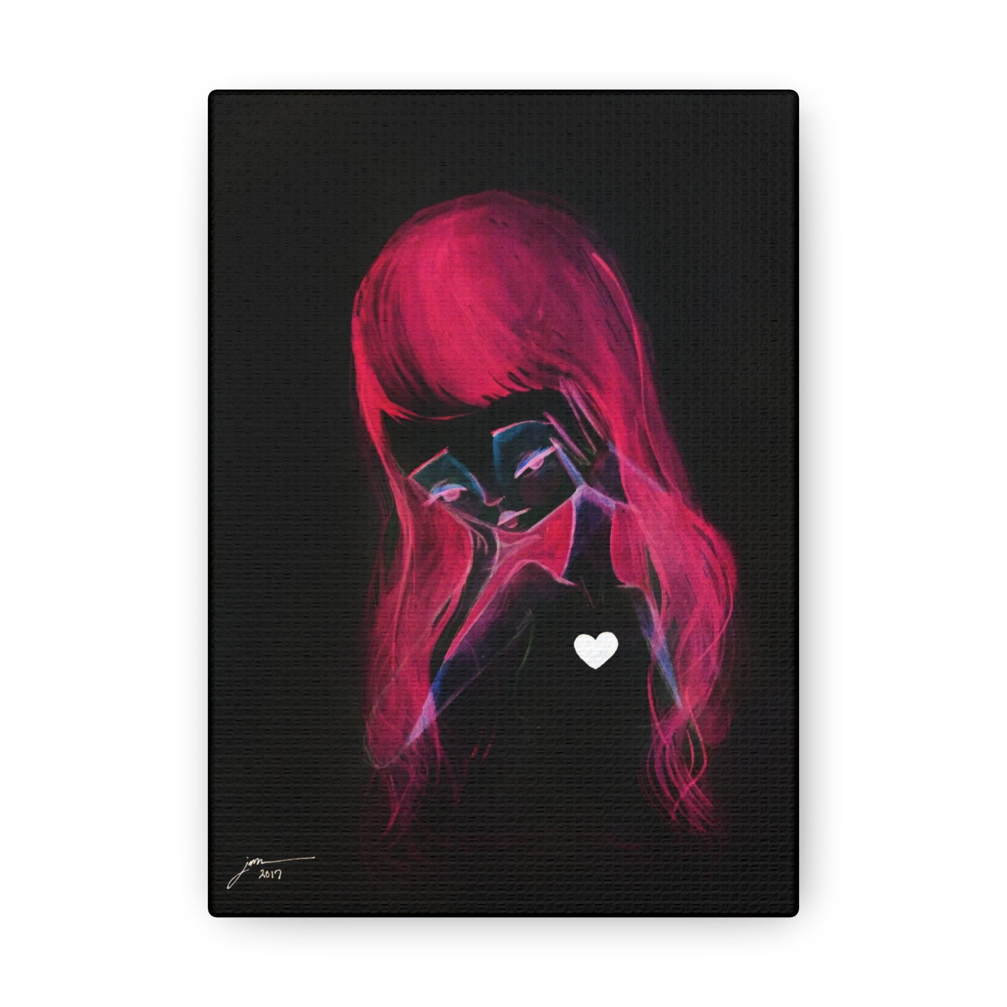 Girl Inverted · Canvas Print
