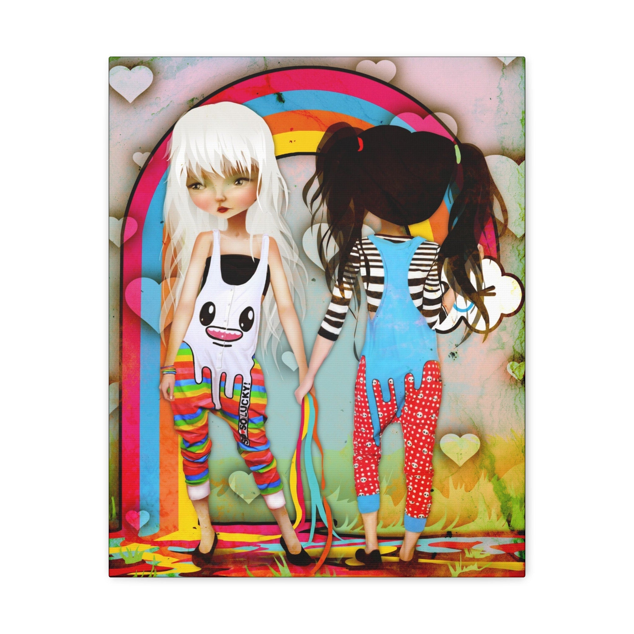So So Happy Rainbow · Canvas Print