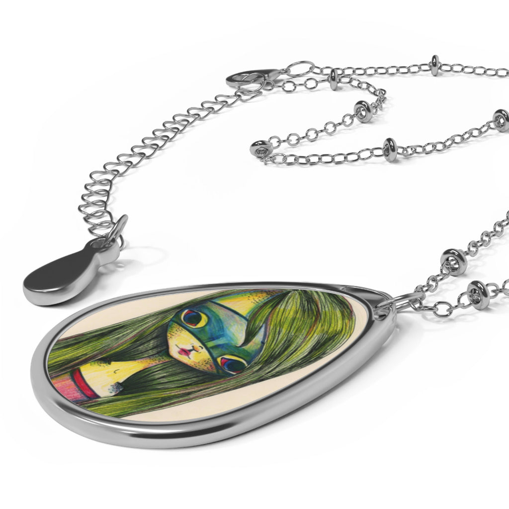 Green Girl Oval · Necklace