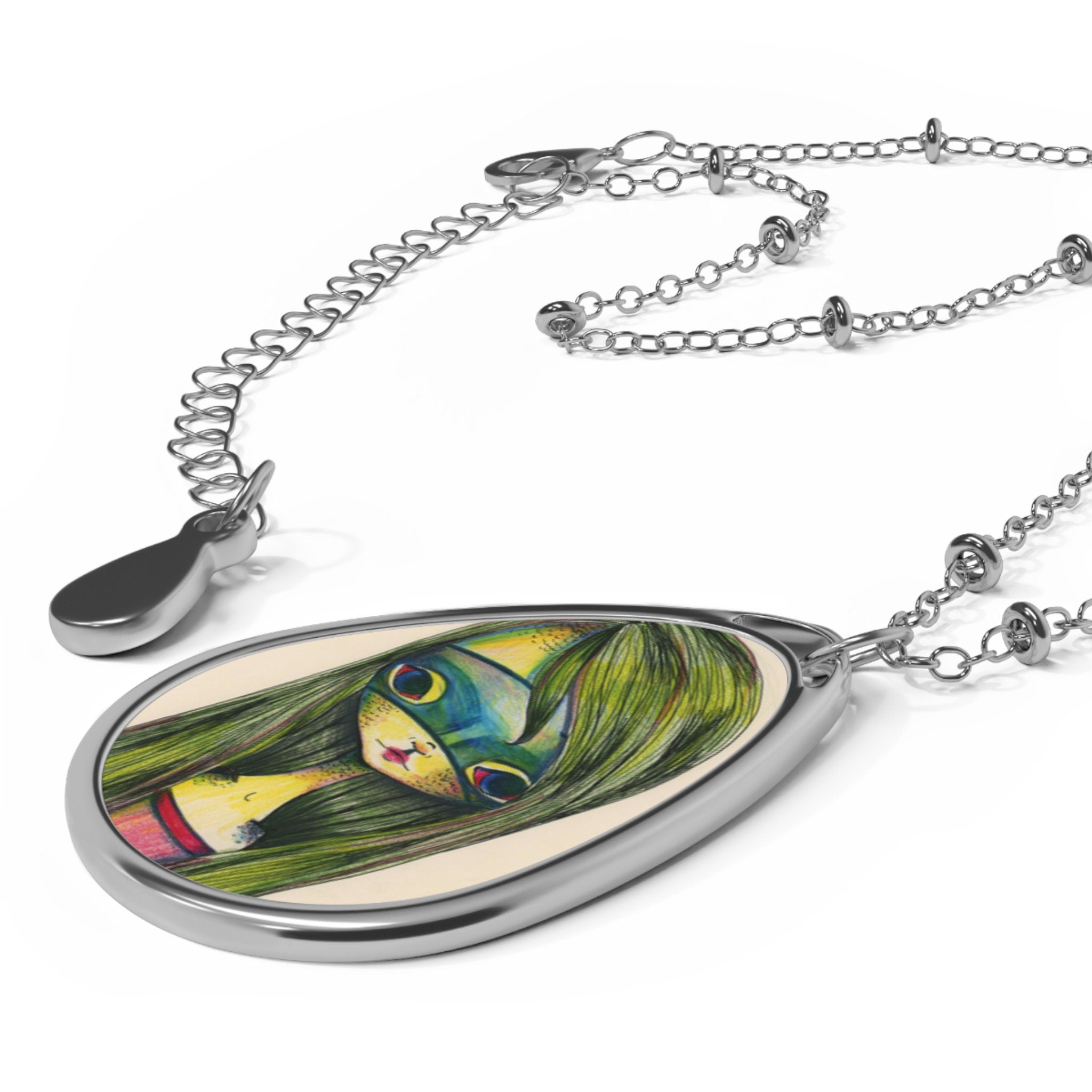 Green Girl Oval · Necklace