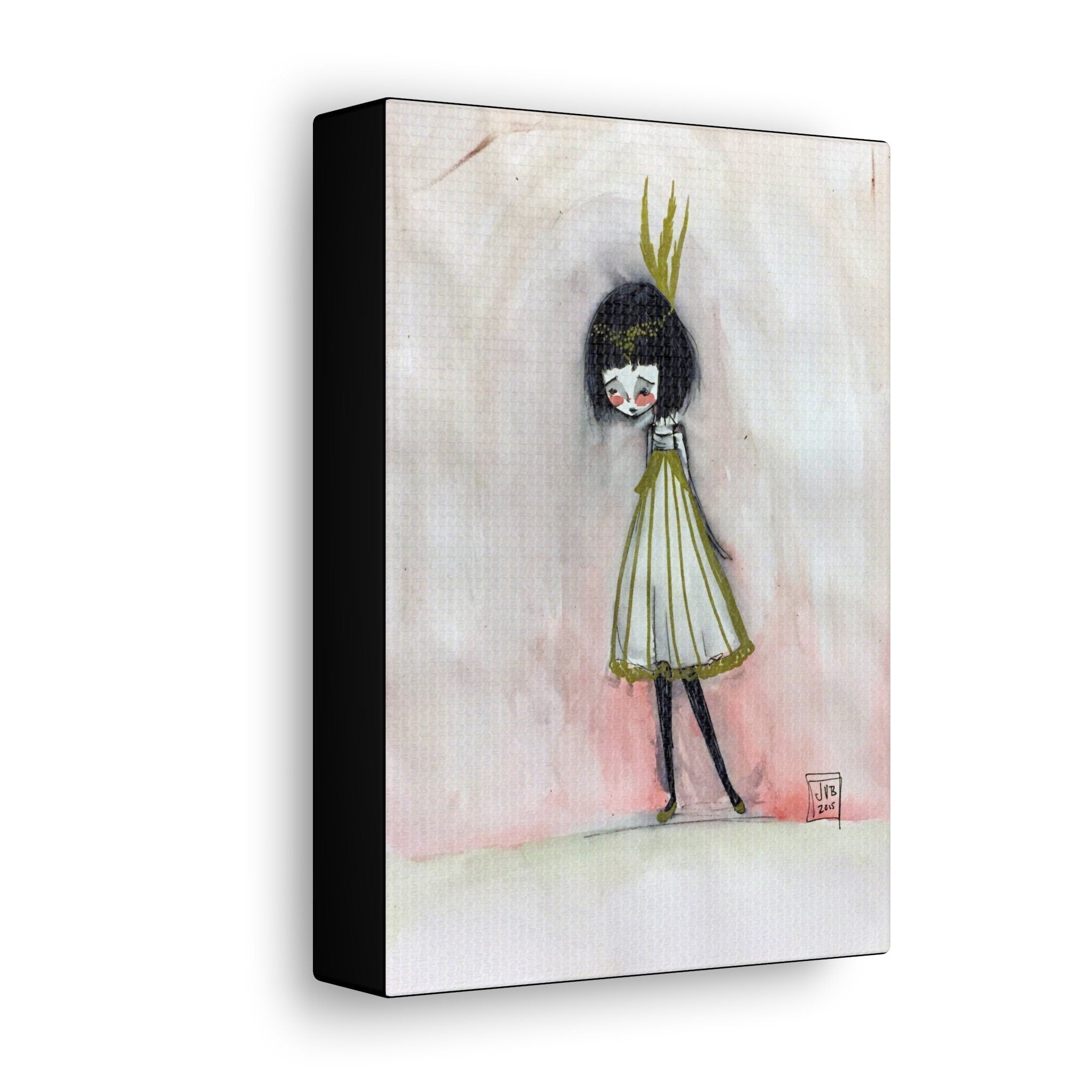 Golden Girl Flapper · Canvas Print