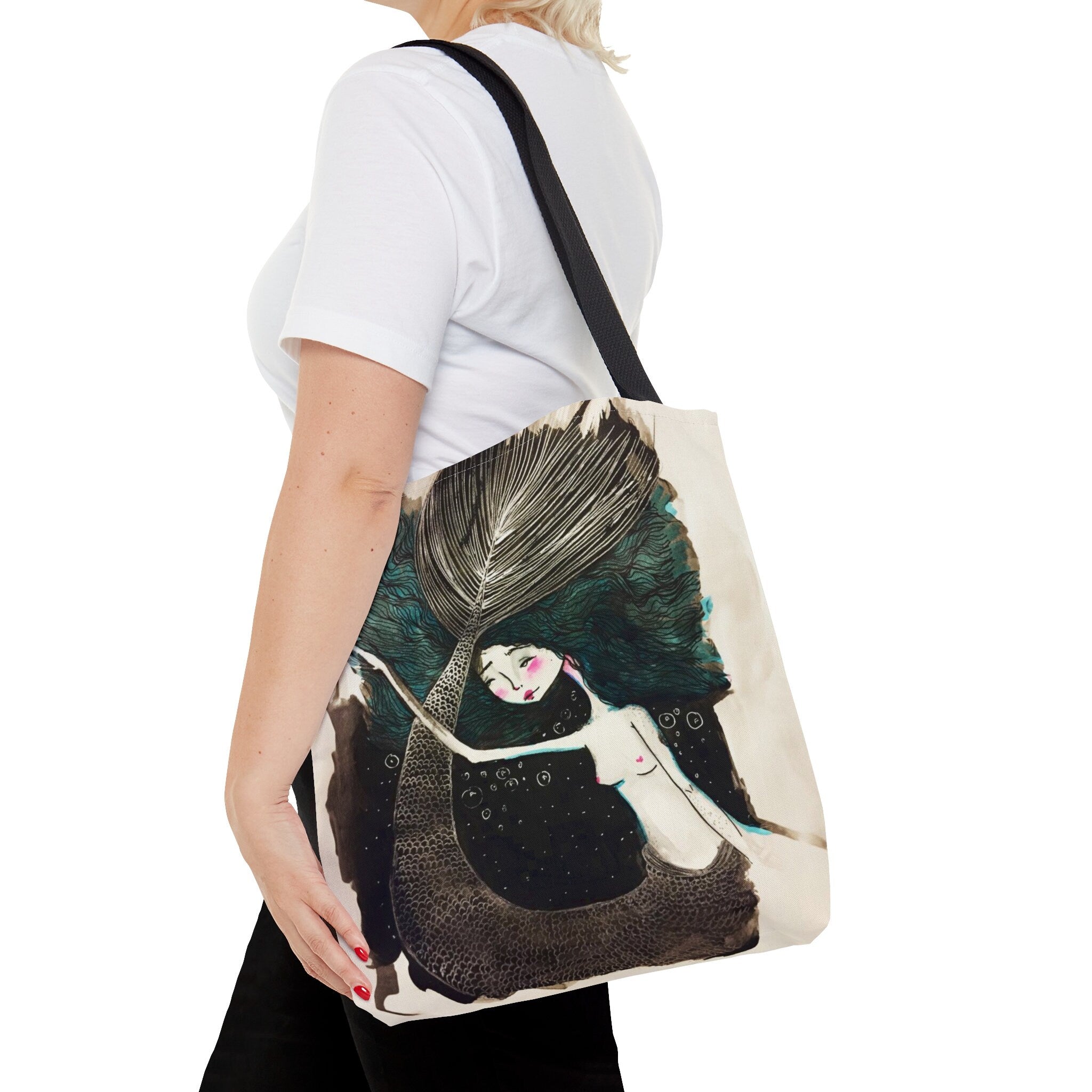 Little Teal Mermaid · Tote Bag