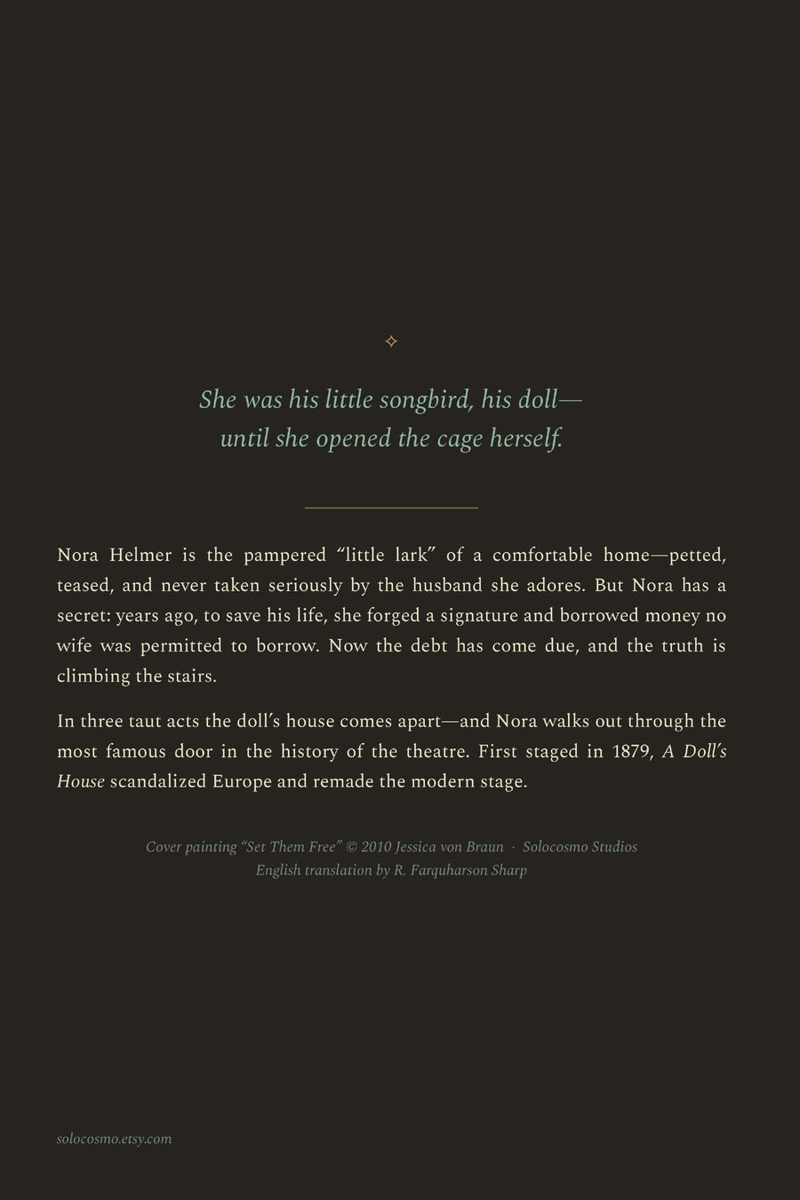 A Doll's House, back cover
