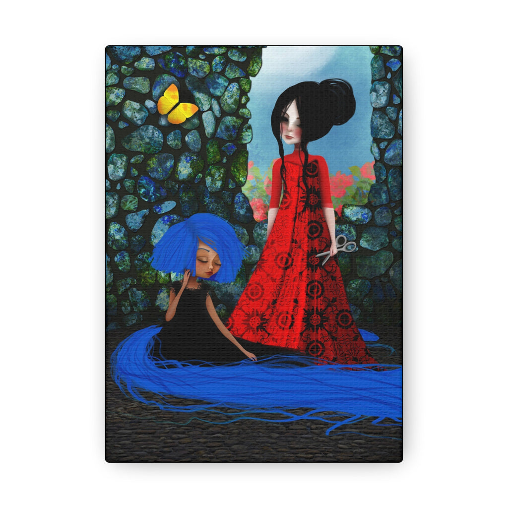 Rapunzel and Gothel · Canvas Print
