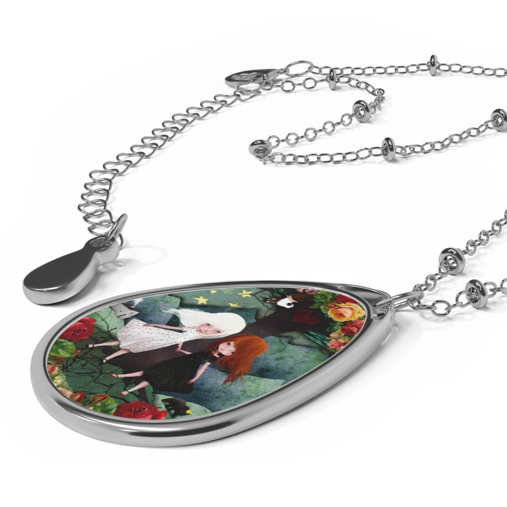 Snow White and Rose Red Oval · Necklace