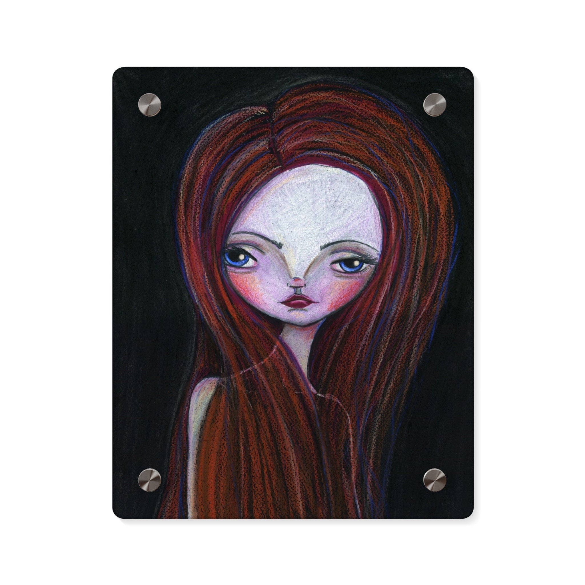 Lady in Red Acrylic Wall Art Panel · Acrylic Print