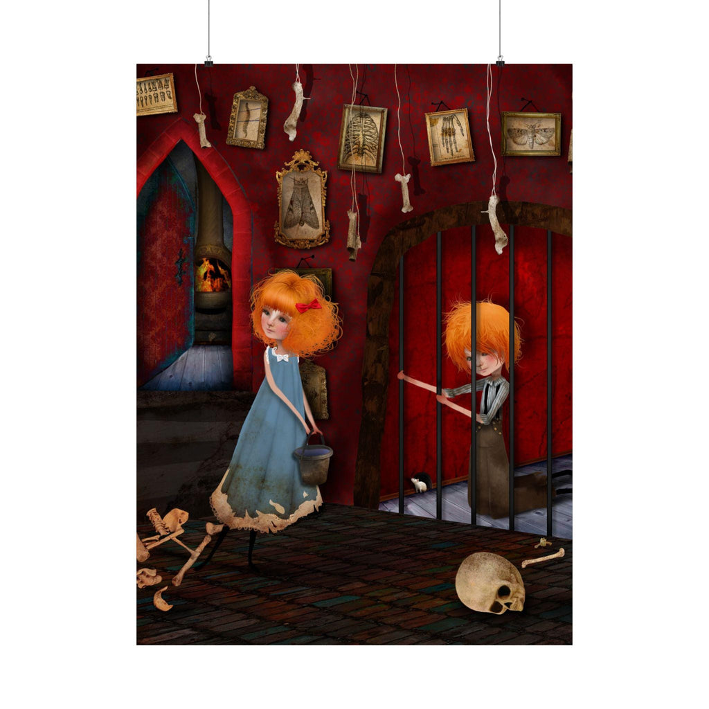 Hansel and Gretel Captive · Poster Print
