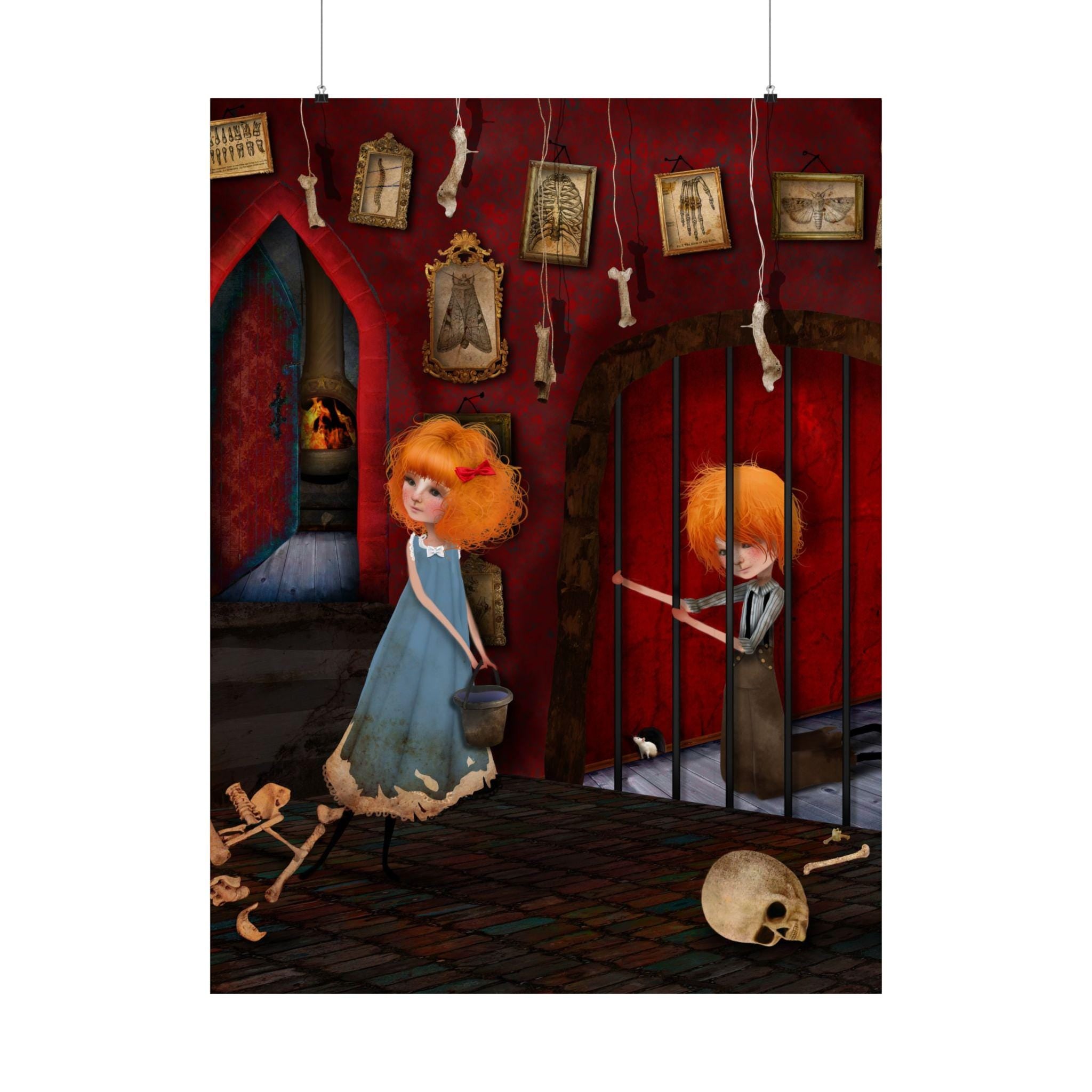 Hansel and Gretel Captive · Poster Print