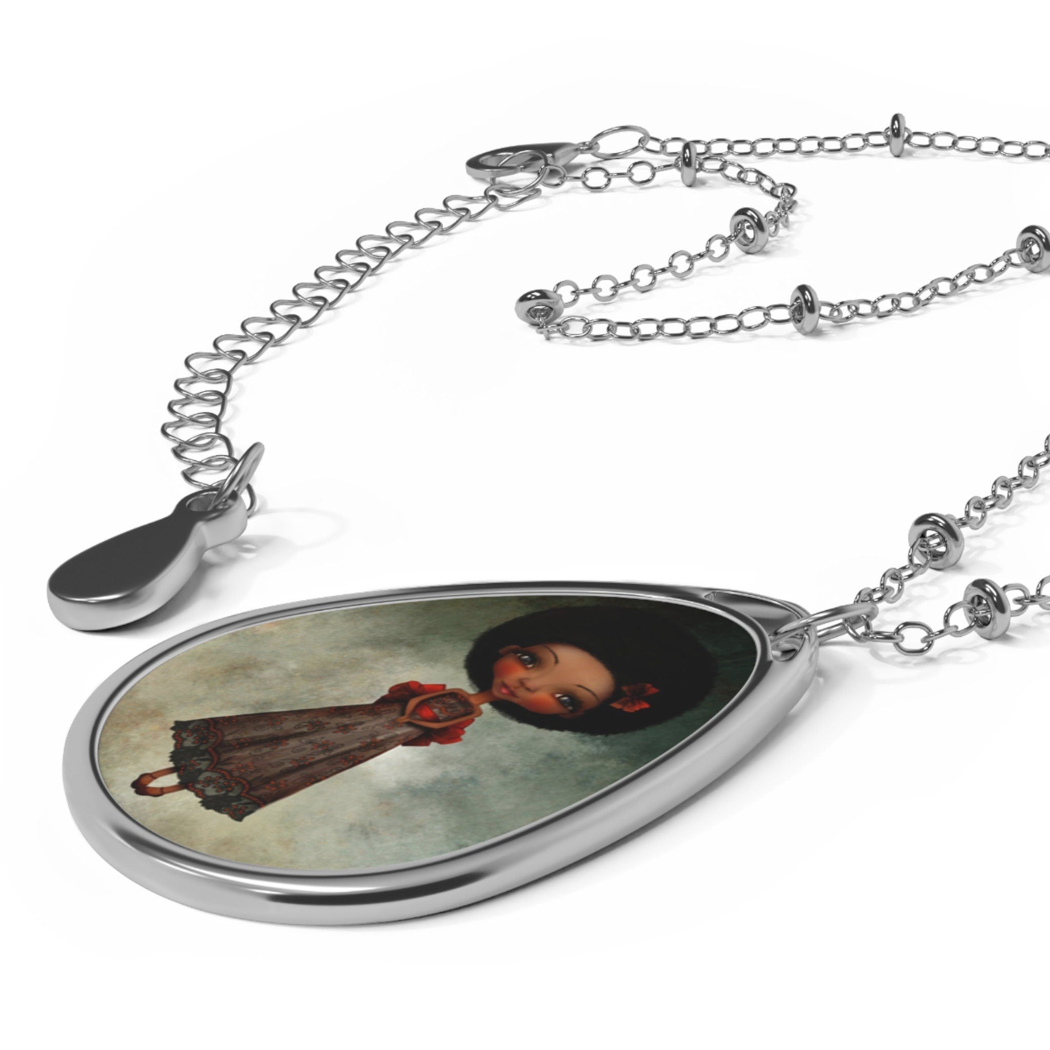 Happy Thoguhts Oval · Necklace