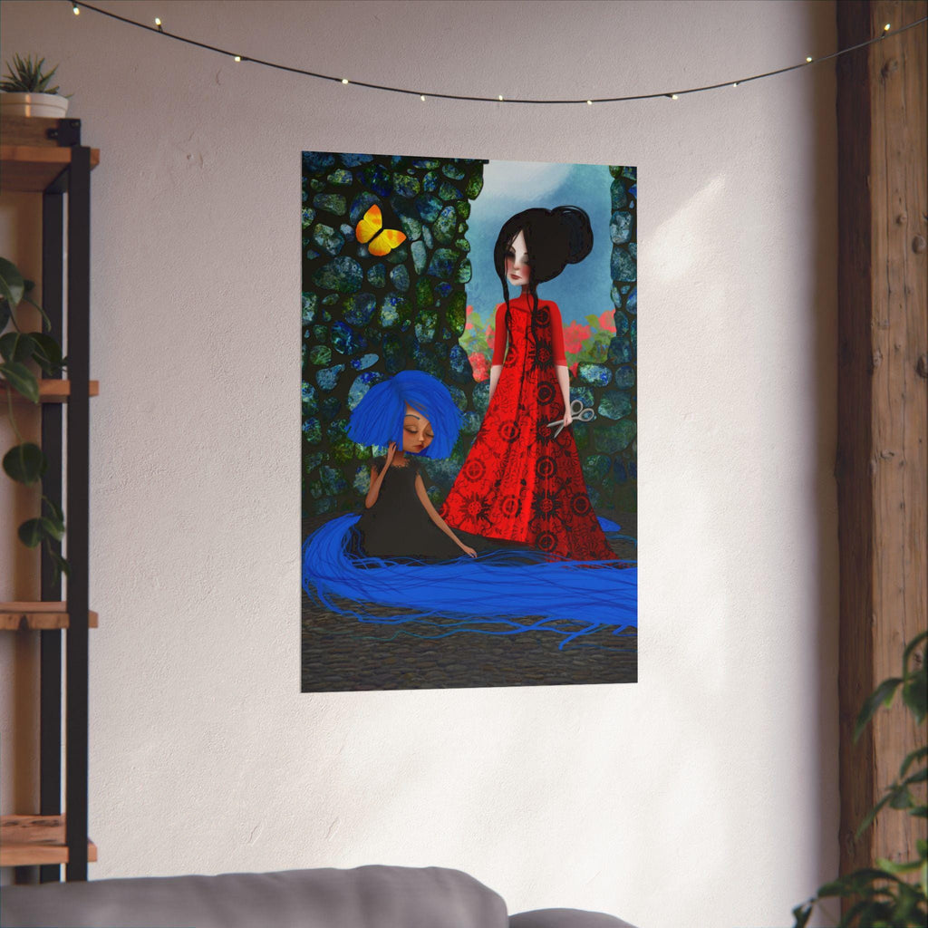 Rapunzel and the Witch · Poster Print