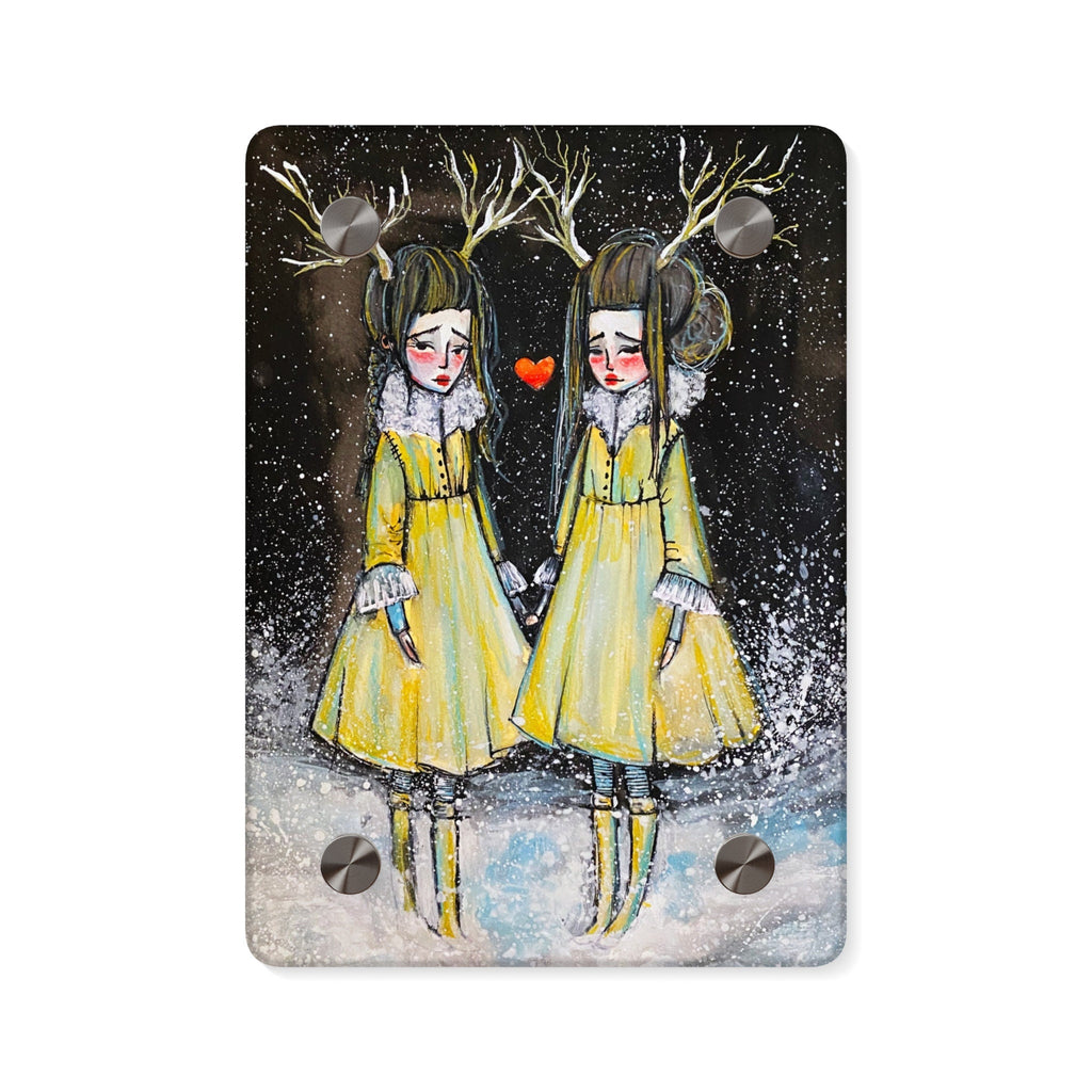 Winter Sisters Acrylic Wall Art Panel · Acrylic Print