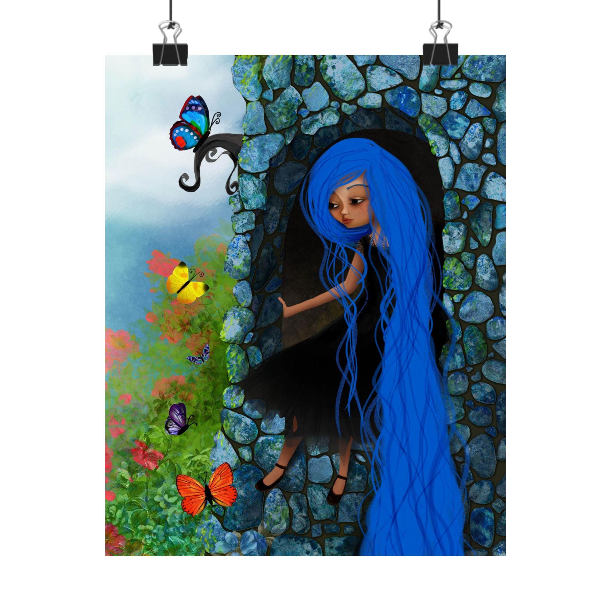 Rapunzel in her Tower · Poster Print
