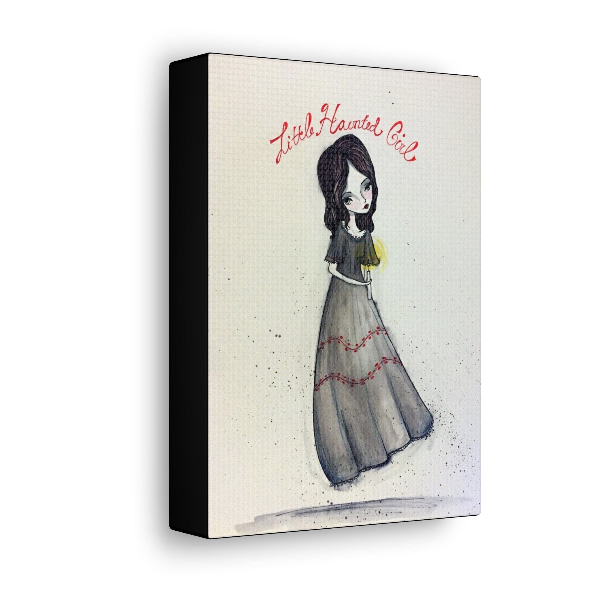 Little Haunted Girl · Canvas Print