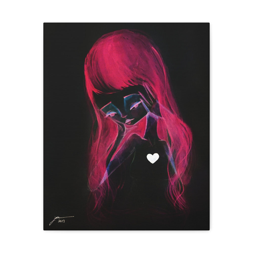 Girl Inverted · Canvas Print