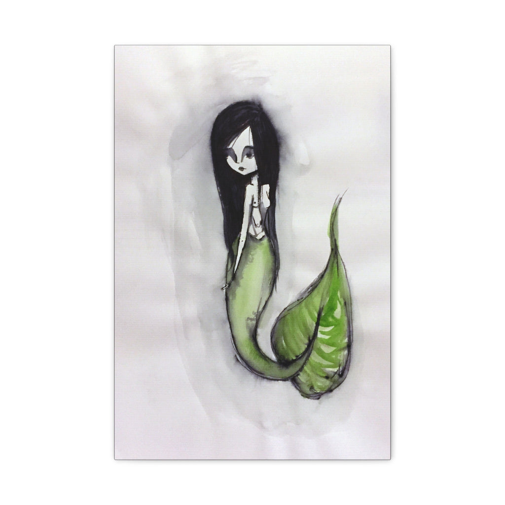 Green Mermaid · Canvas Print