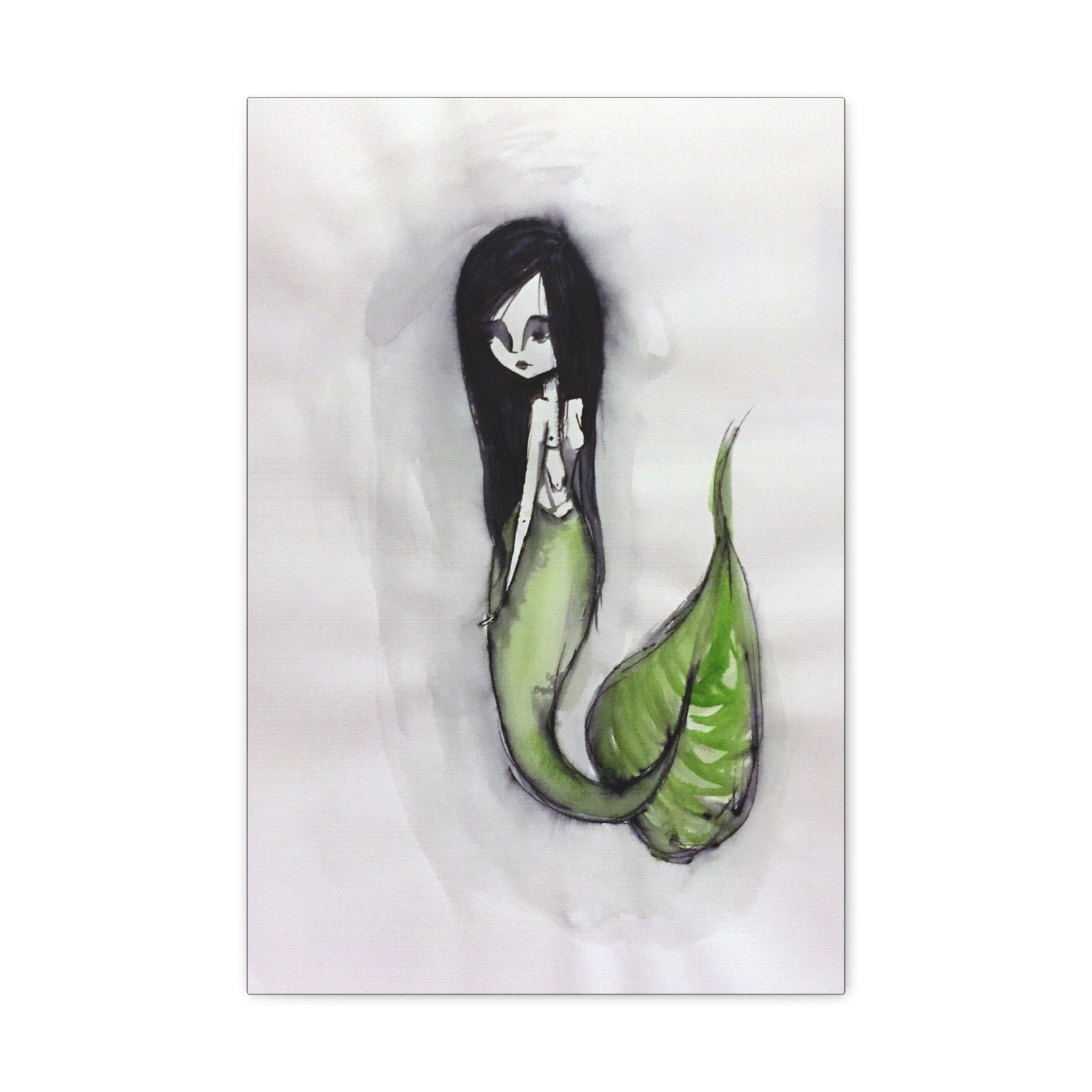 Green Mermaid · Canvas Print