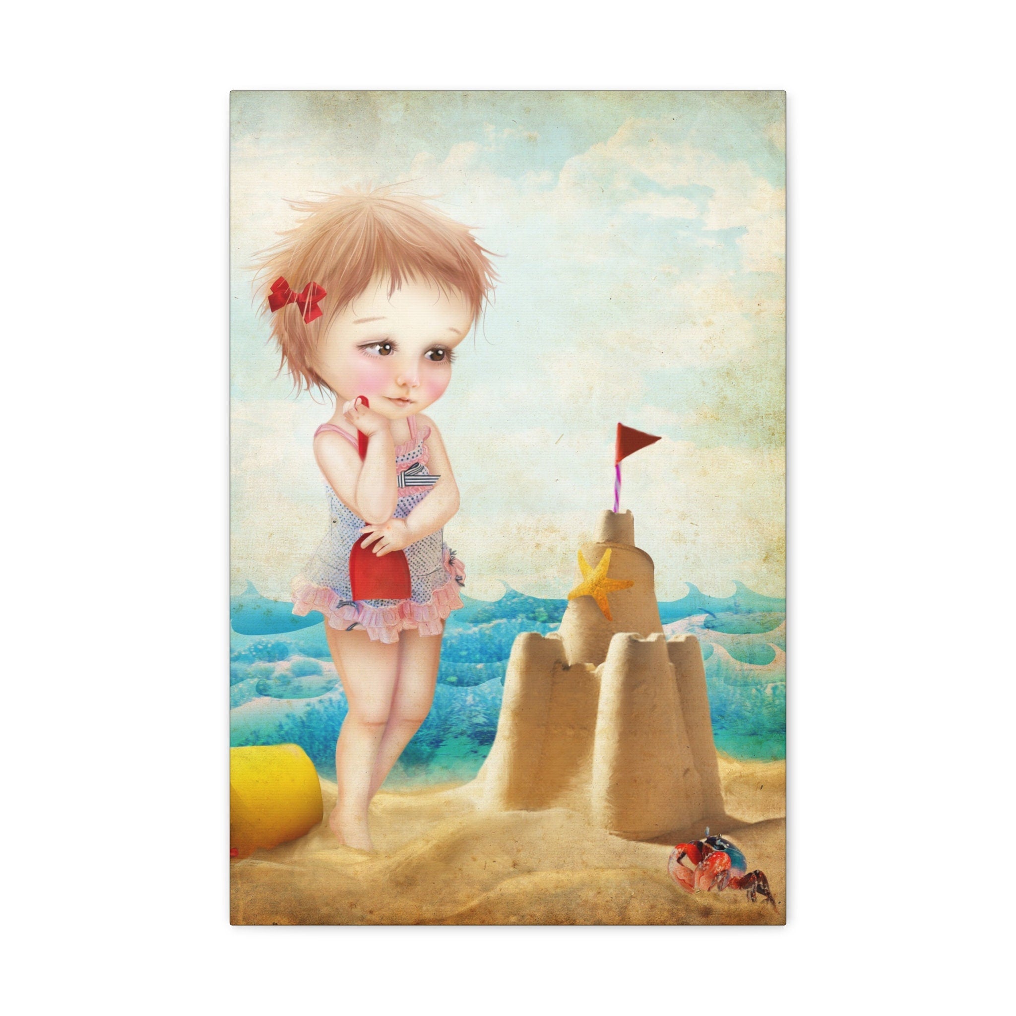 Samantha at the Shore · Canvas Print
