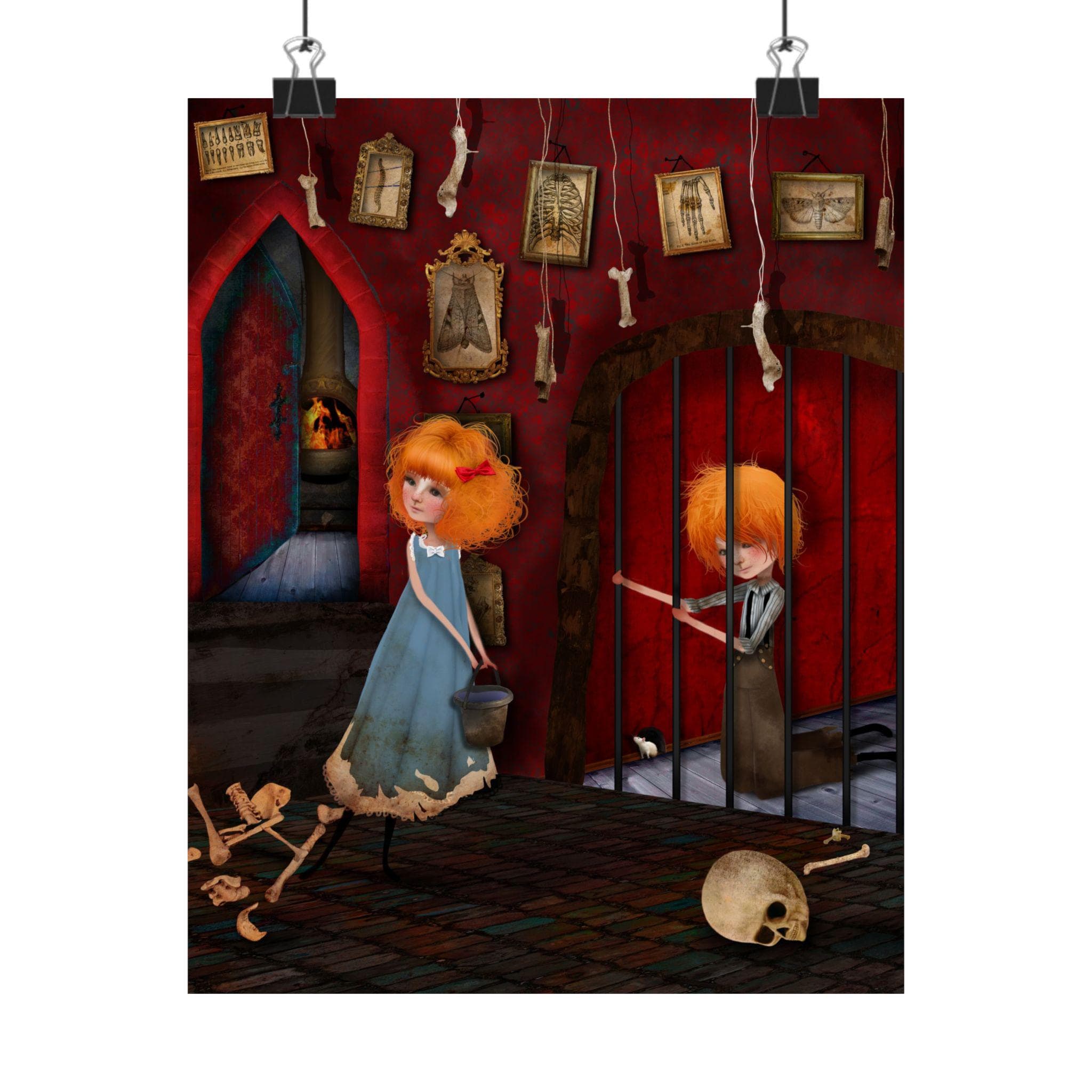 Hansel and Gretel Captive · Poster Print