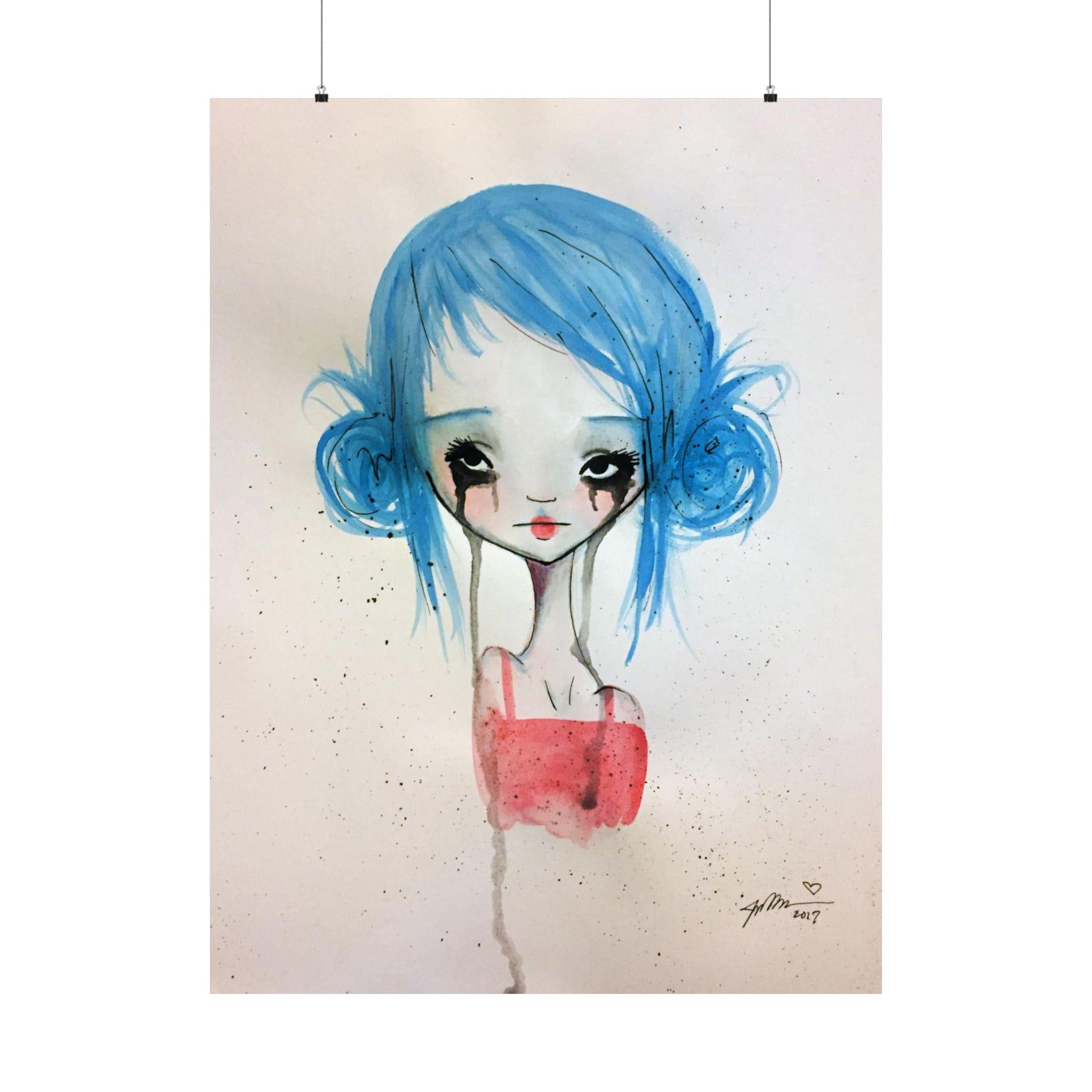 Blue Girl · Poster Print