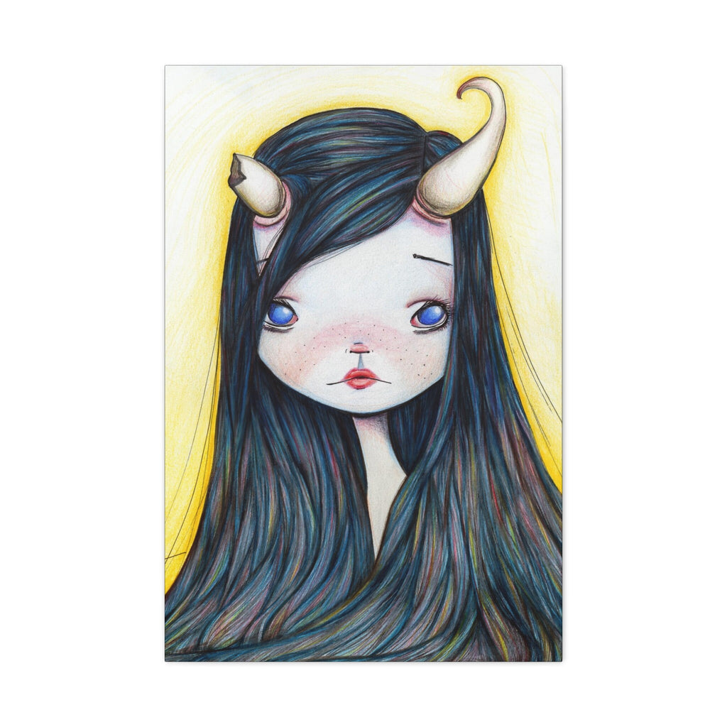 Lonely Girl · Canvas Print