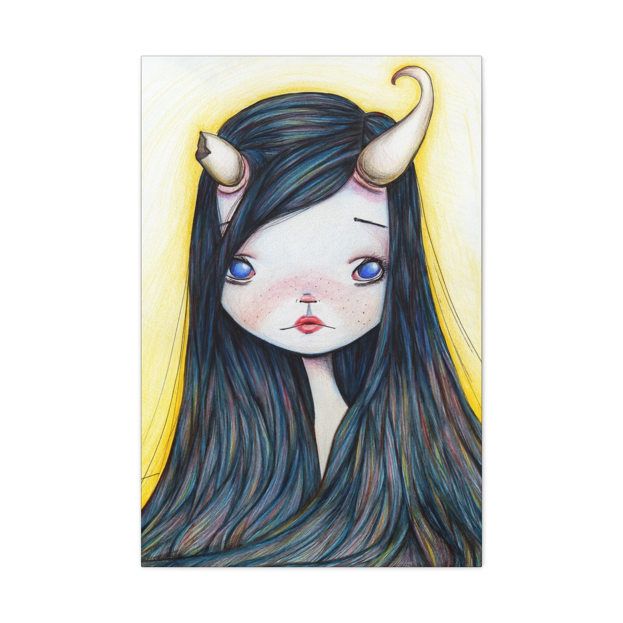 Lonely Girl · Canvas Print