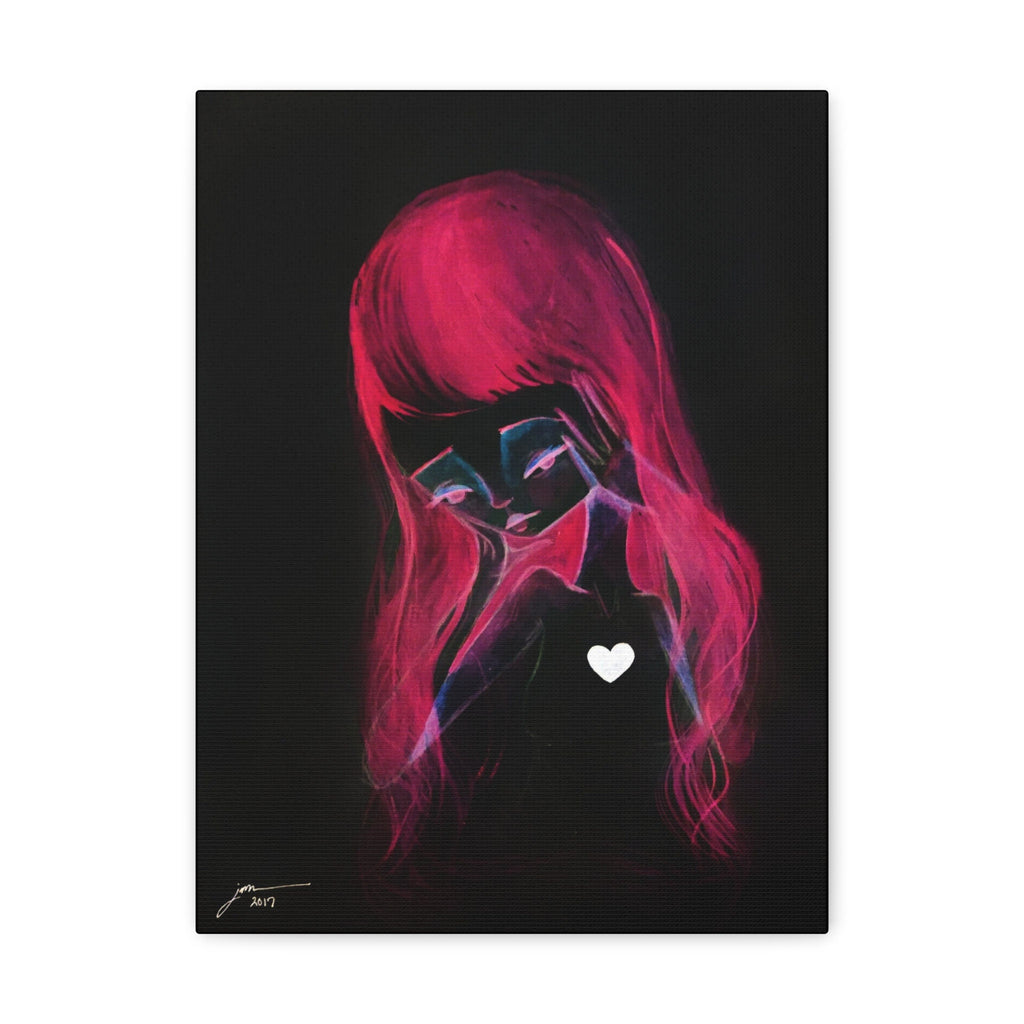 Girl Inverted · Canvas Print