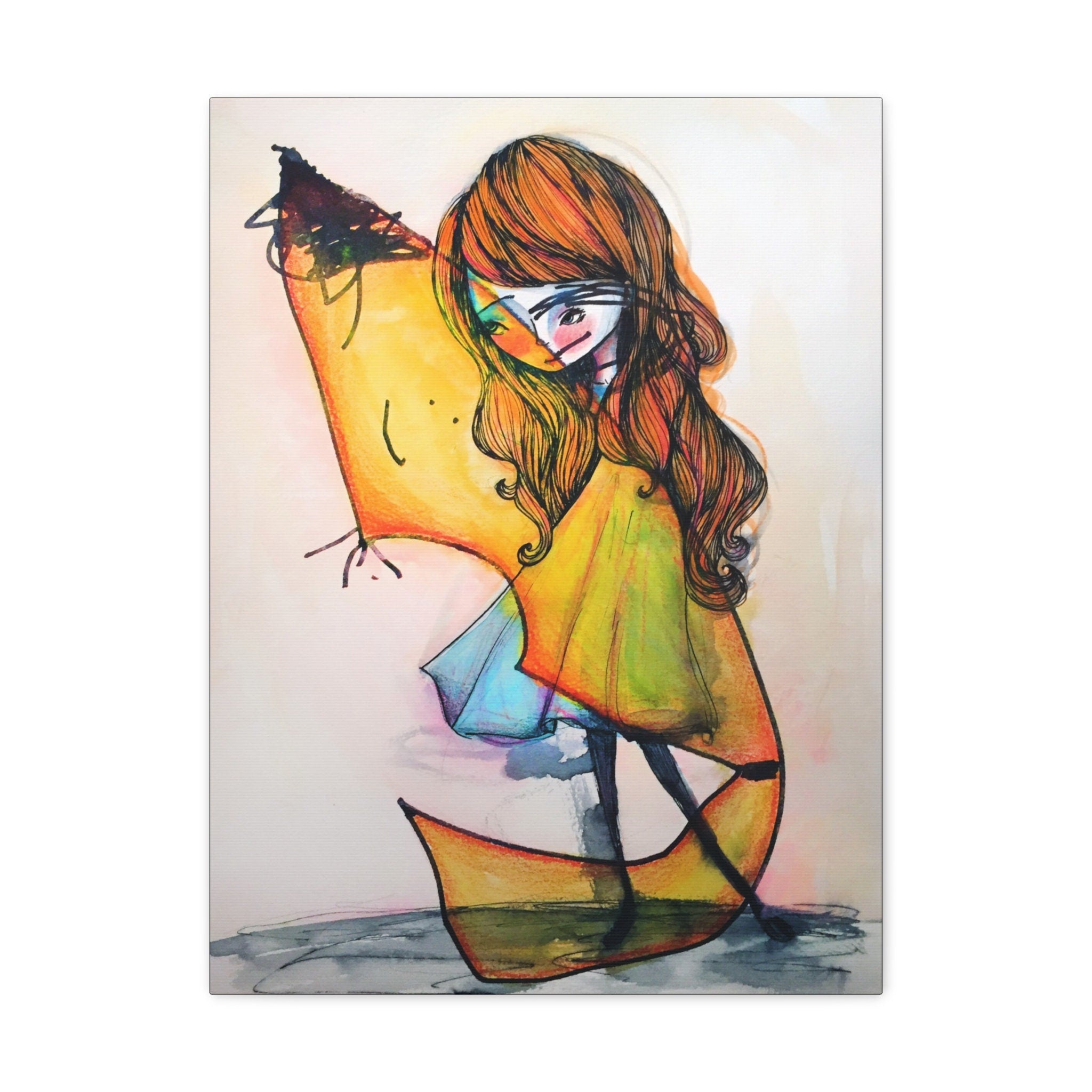 Yellow Friend · Canvas Print