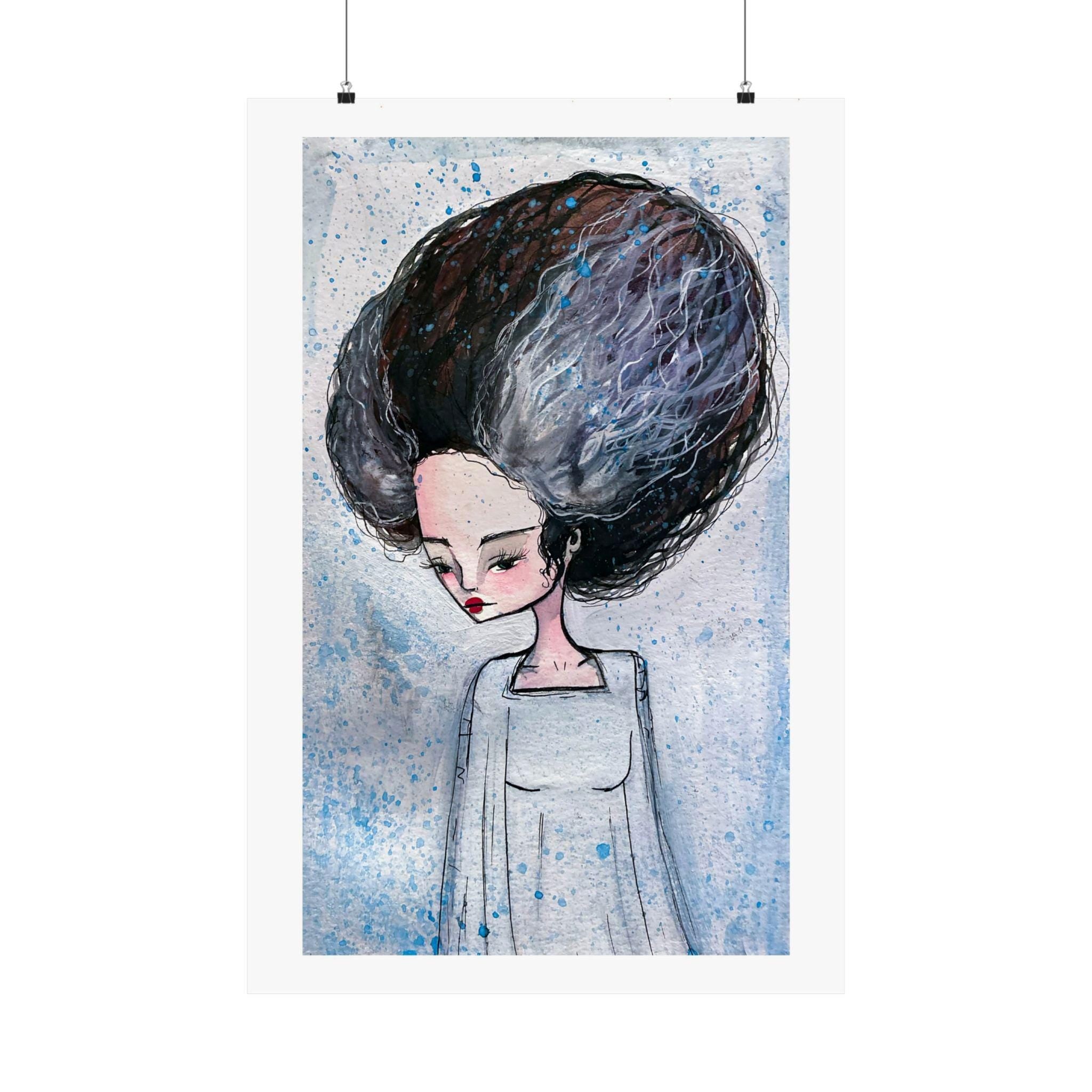 The Bride of Frankenstein Portrait · Poster Print