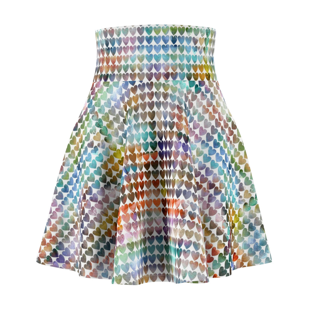 Rainbow Hearts Women's Skater Skirt · Apparel