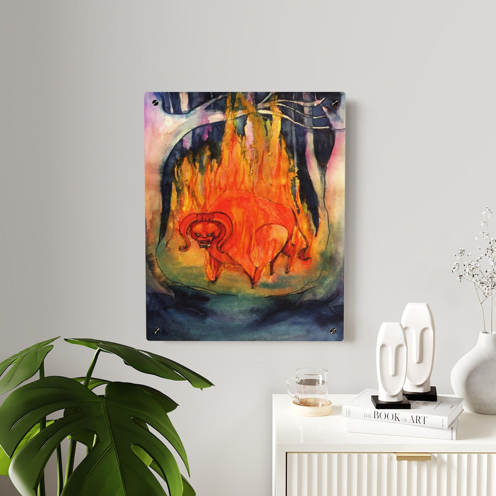 The Red Bull Acrylic Wall Art Panel · Acrylic Print