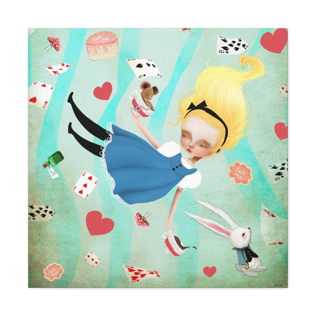 Alice Falling · Canvas Print