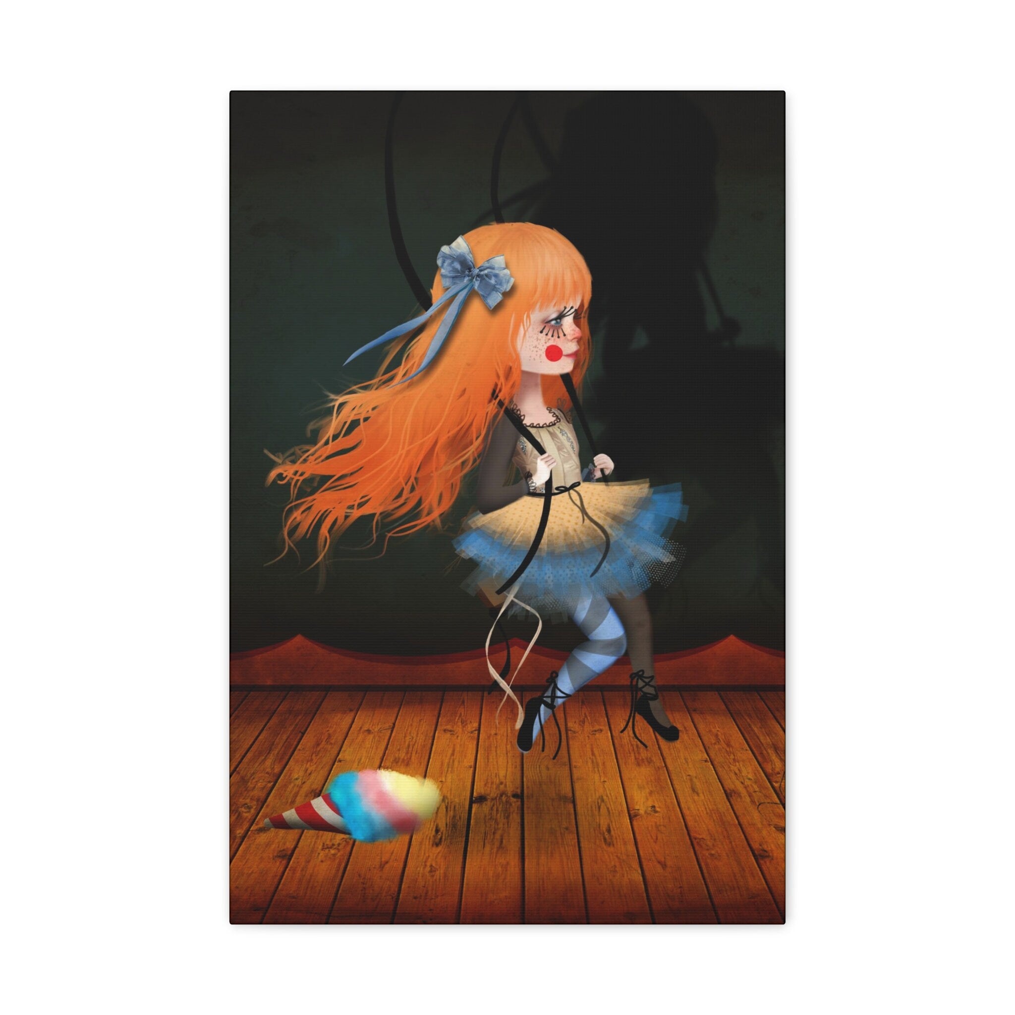 Fille qui se balance · Canvas Print