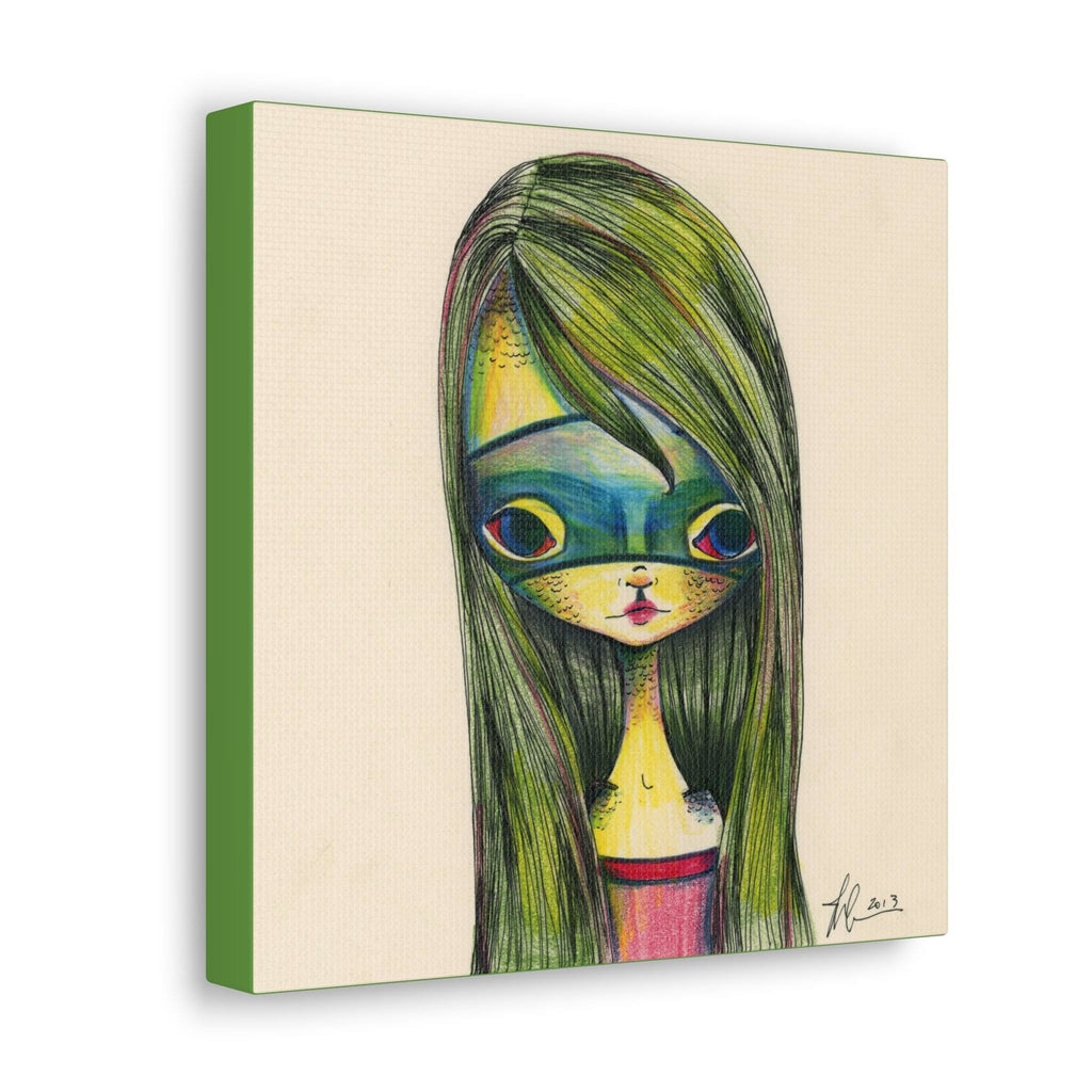 Green Girl · Canvas Print